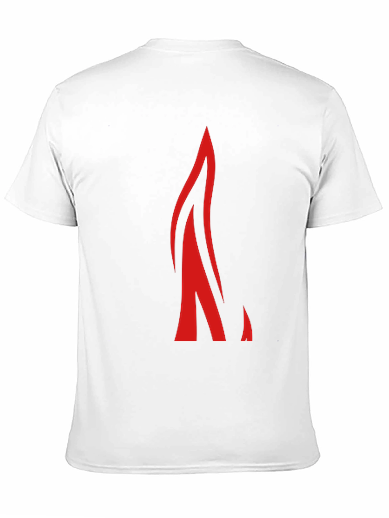 Black Bold Red Flame Graphic Black T-Shirt view 11