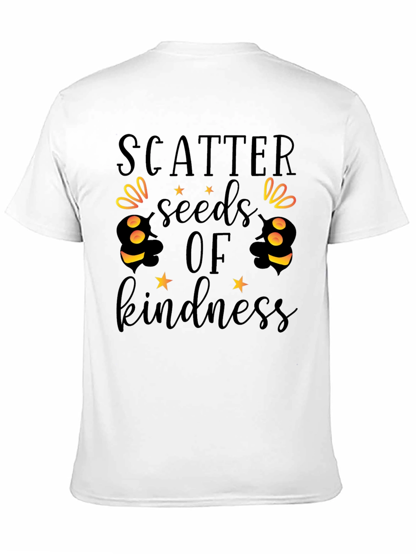 Black Scatter Seeds of Kindness Graphic Tee view 11