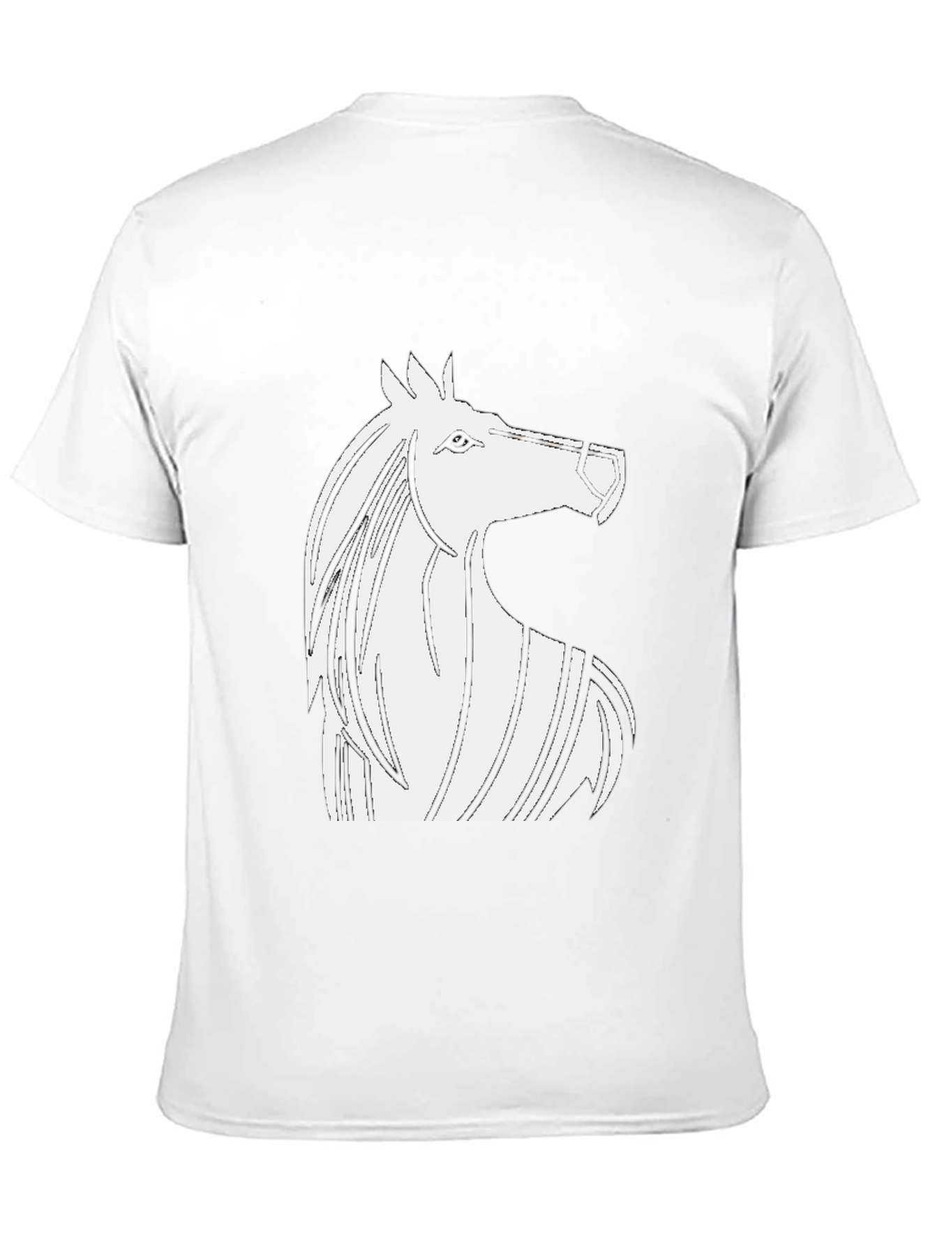 Black Horse Graphic Black T-Shirt - Stylish Men's Tee view 11