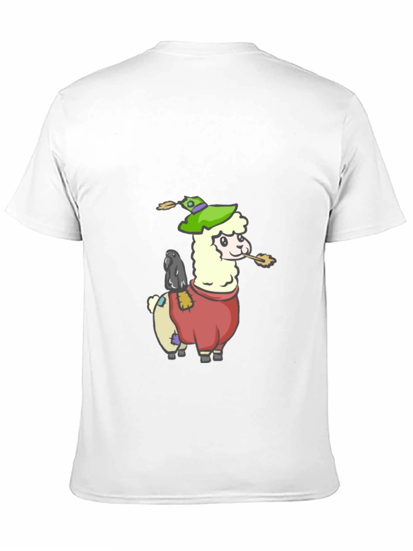 Black Llama Scarecrow Graphic Tee view 11