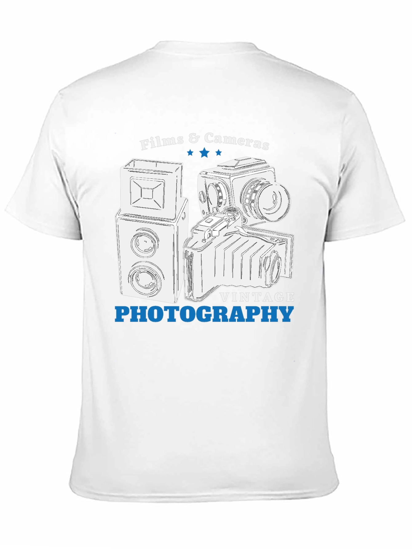 Vintage Photography T-Shirt | Films & Cameras Design - 11