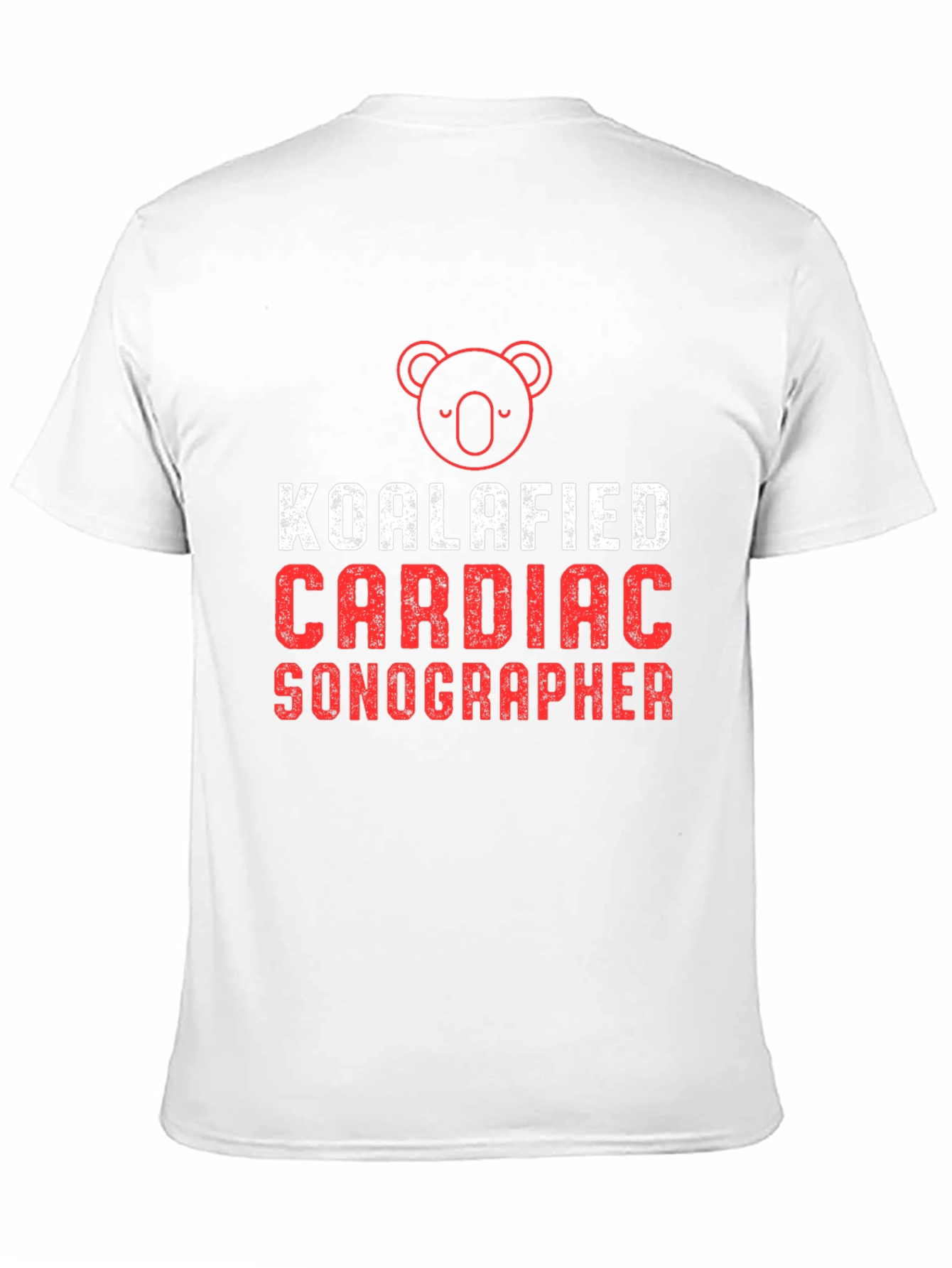 Black Koalafied Cardiac Sonographer Black T-Shirt view 11