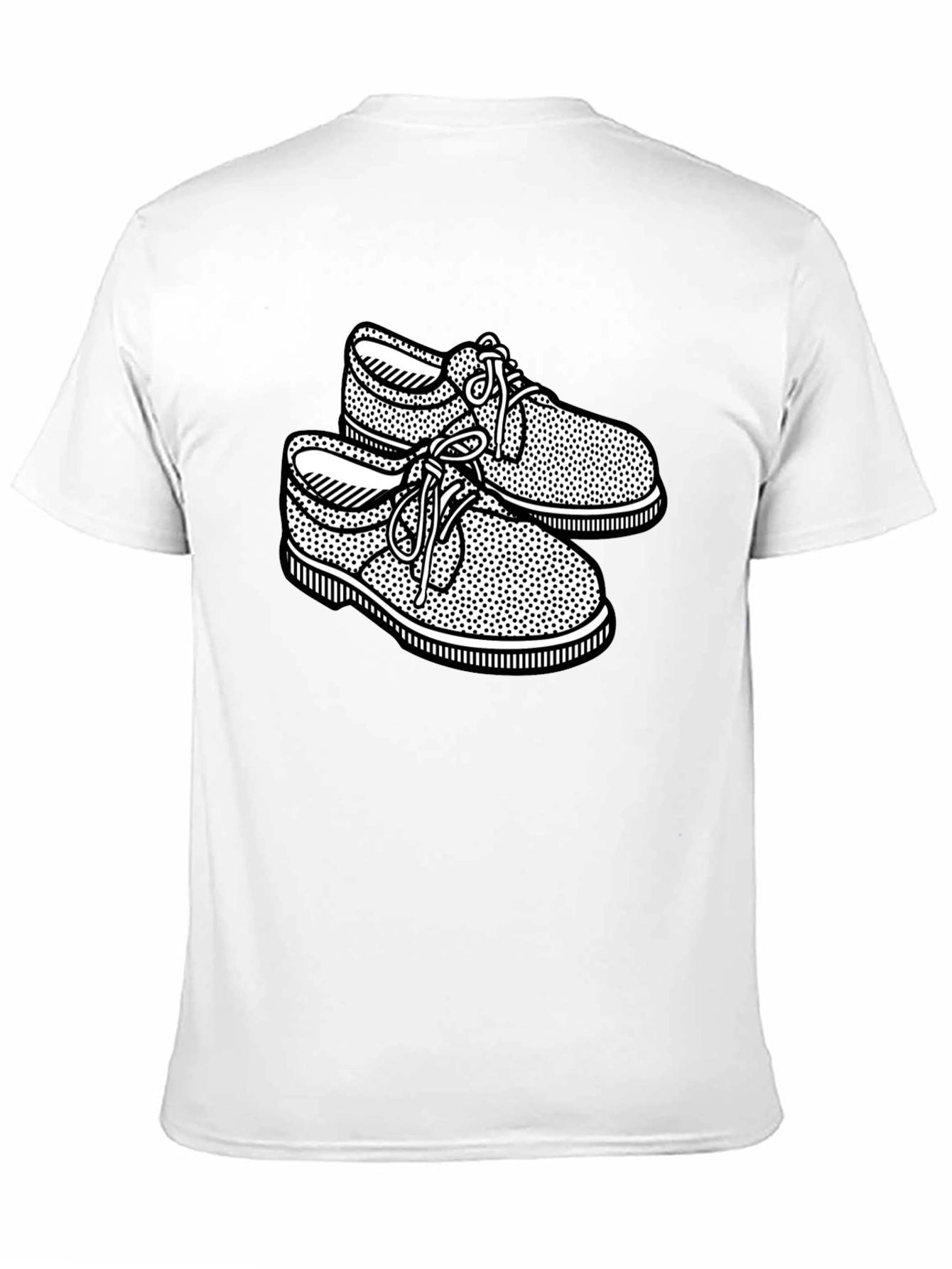 Black Retro Shoes Graphic Black T-Shirt view 11