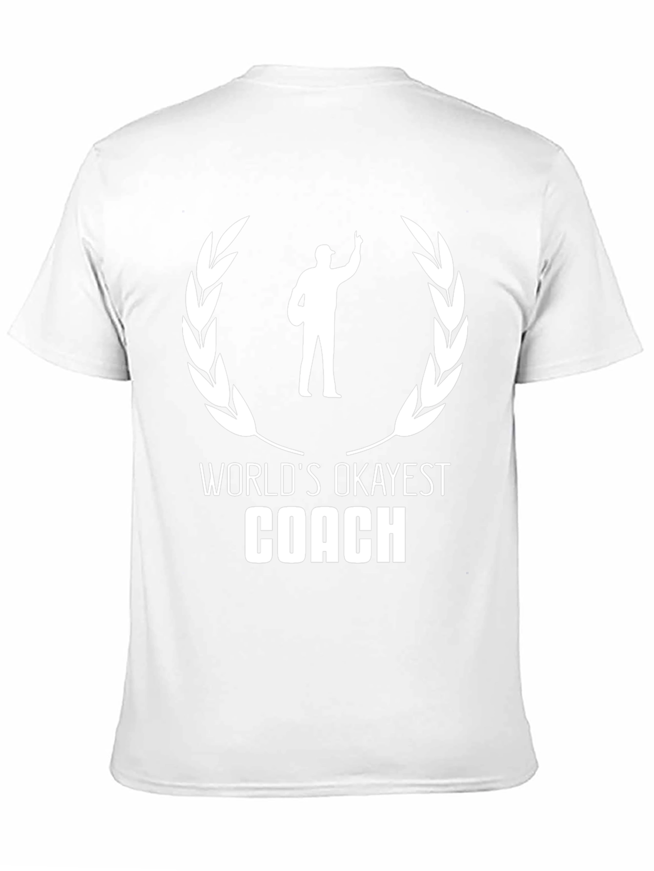Black World's Okayest Coach Black T-Shirt view 11