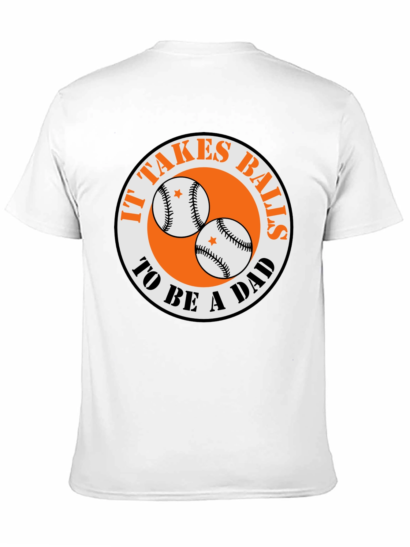 Black It Takes Balls To Be A Dad T-Shirt view 11