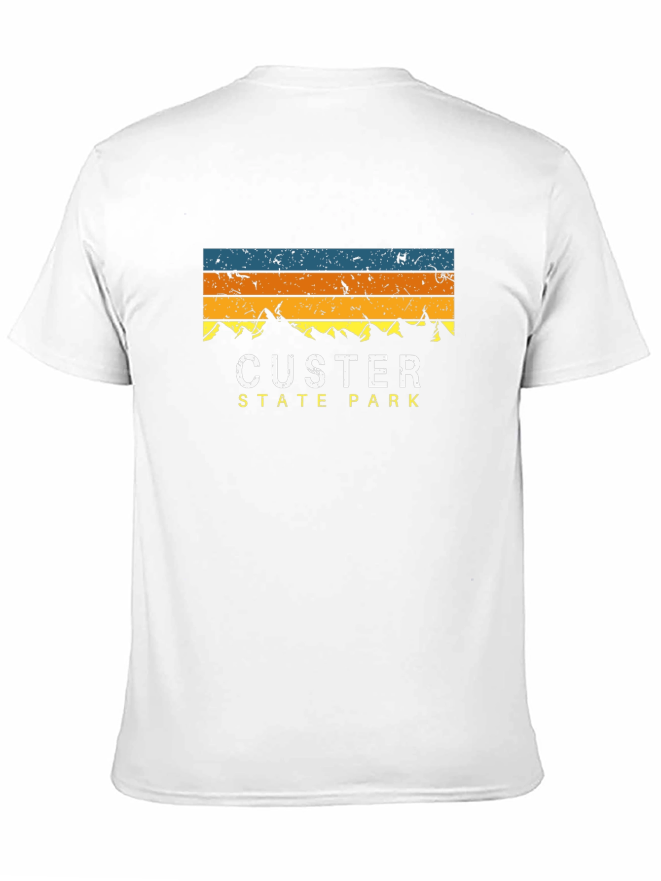 Black Custer State Park Retro Graphic Tee view 11