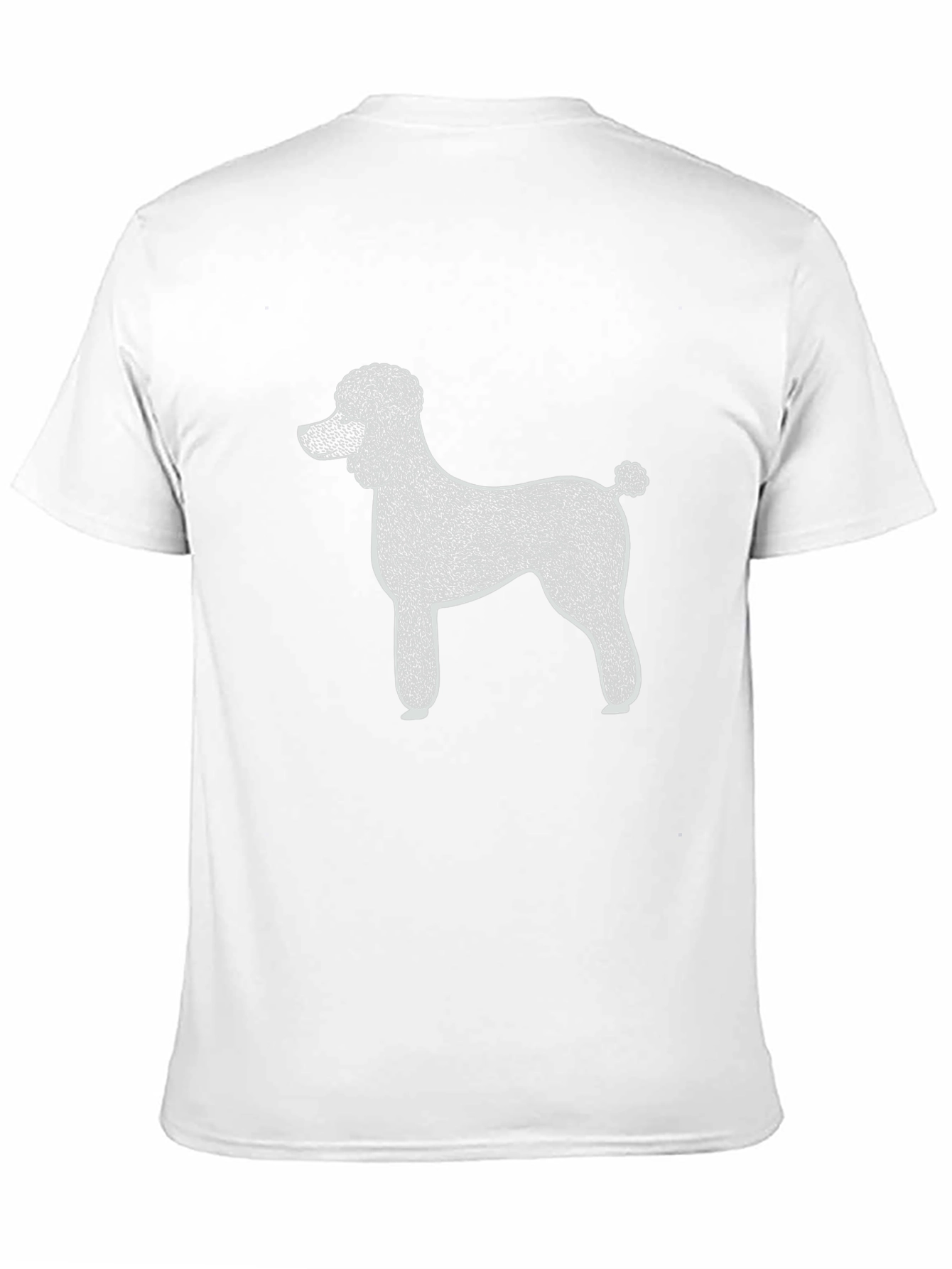 Black Poodle Graphic Black T-Shirt view 11