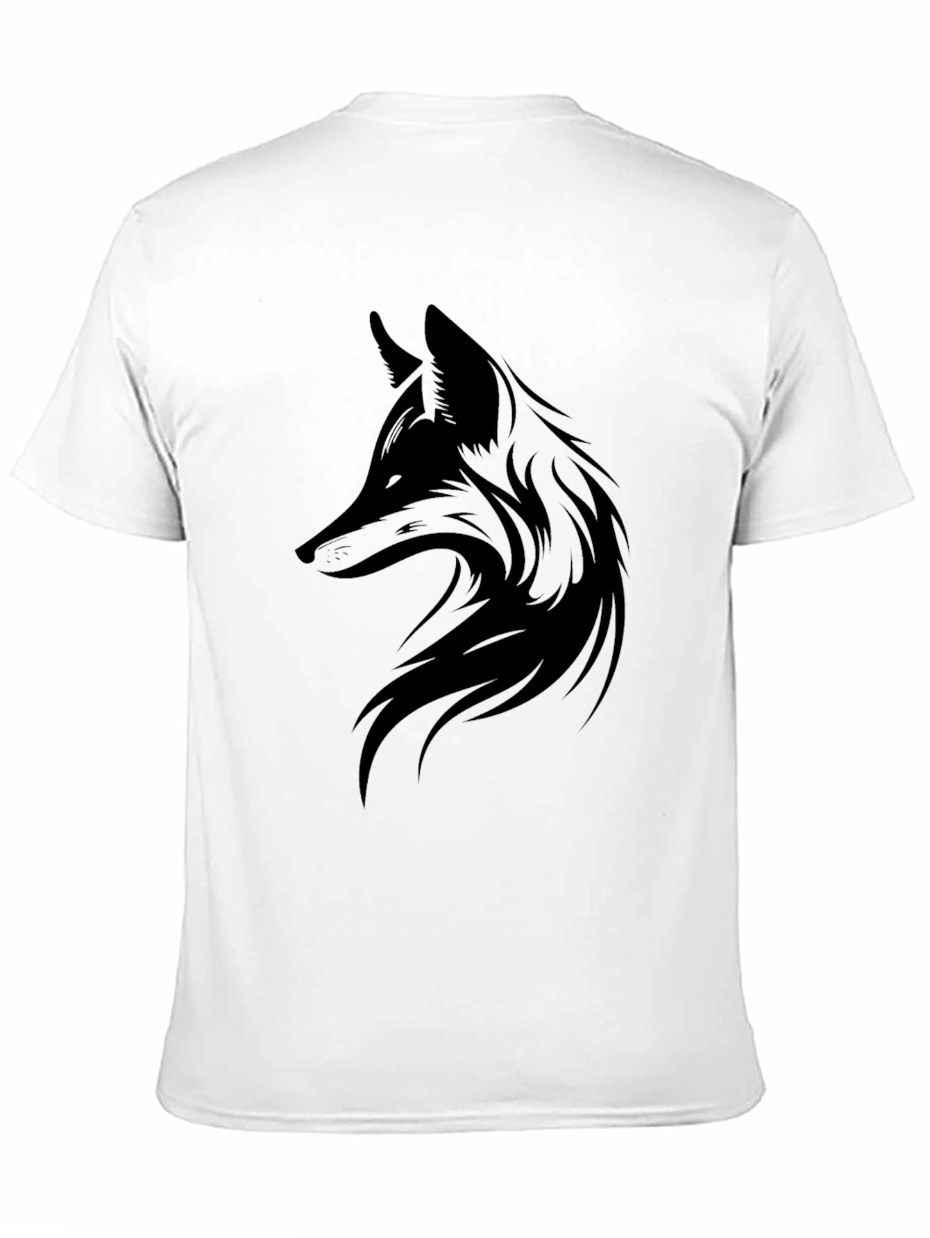 Black Men's Black Fox Graphic Tee - Stylish Casual Wear view 11