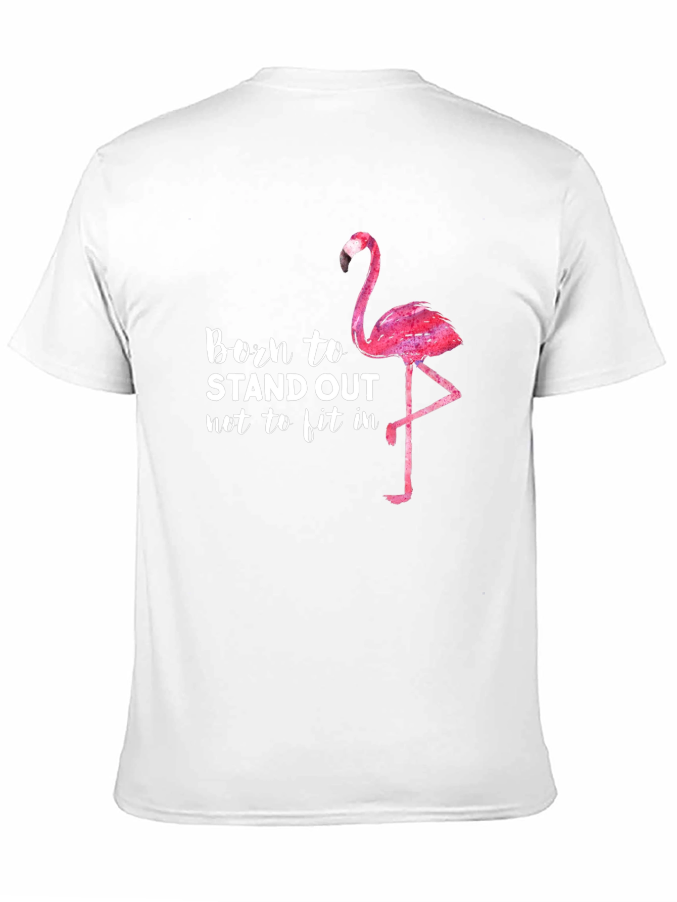 Black Born to Stand Out Flamingo Graphic Tee view 11