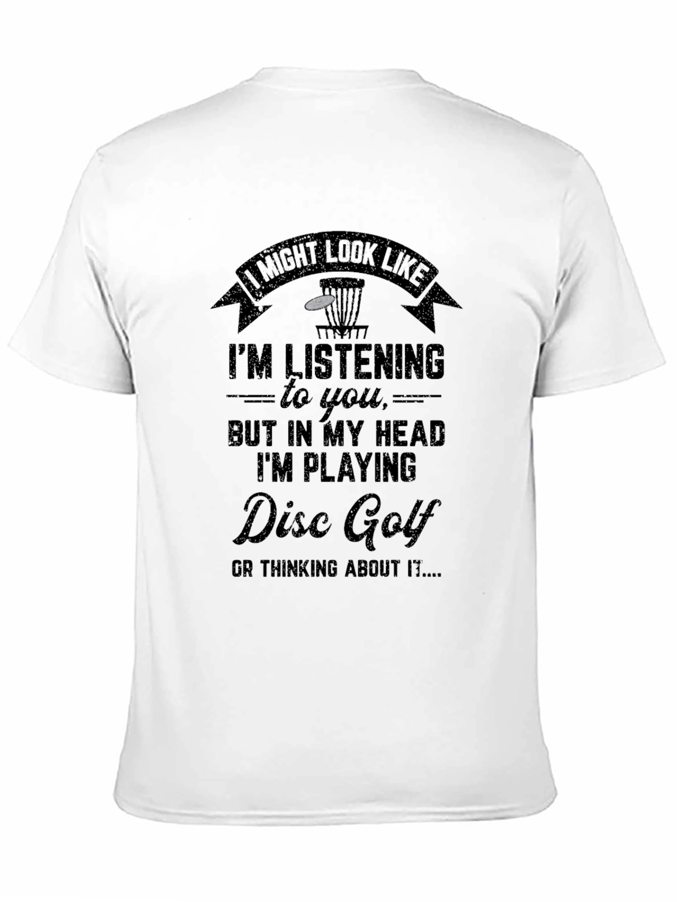 Black Disc Golf T-Shirt - Funny Novelty Tee view 11
