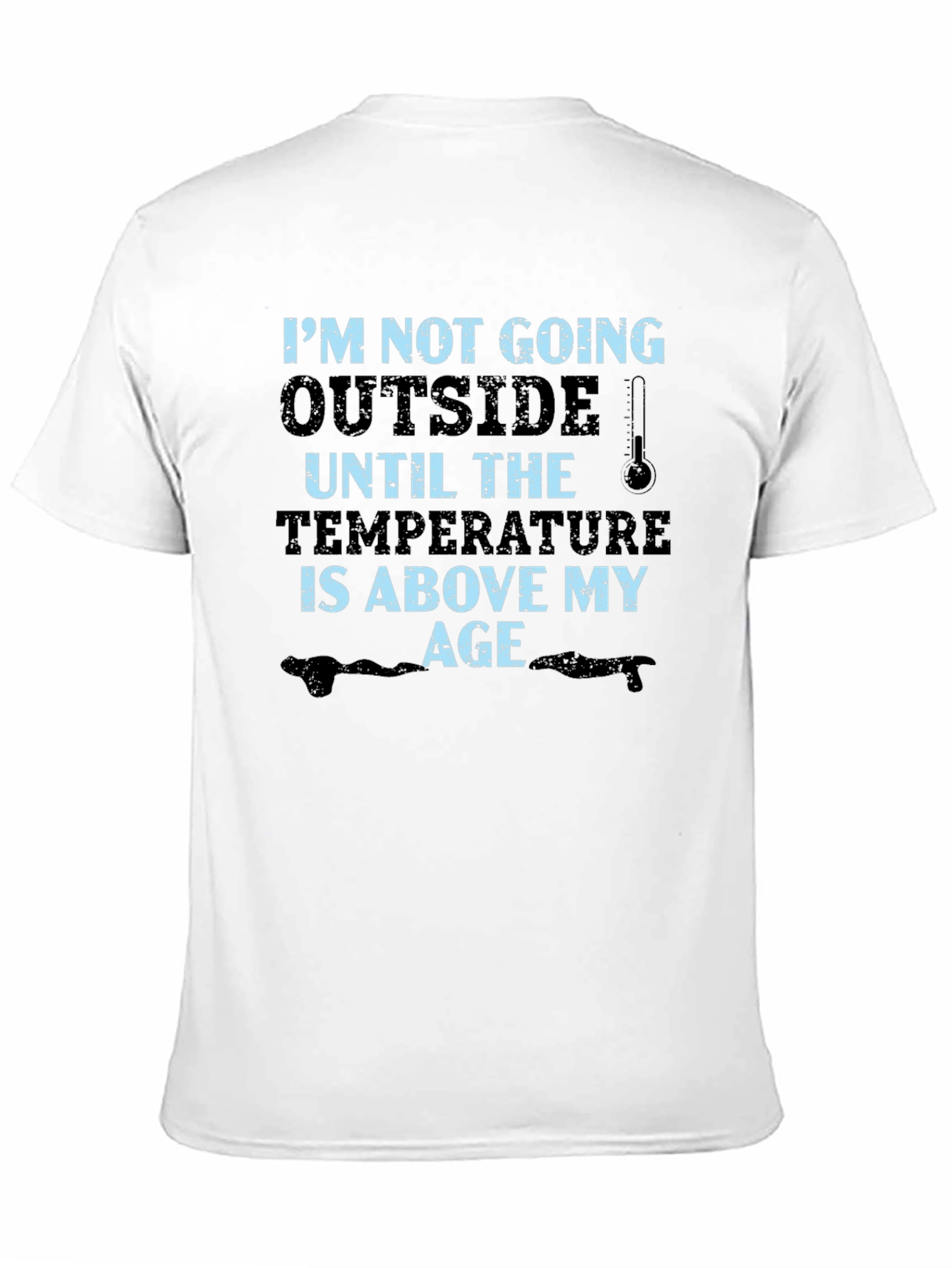 Black Funny Age Temperature Graphic T-Shirt view 11