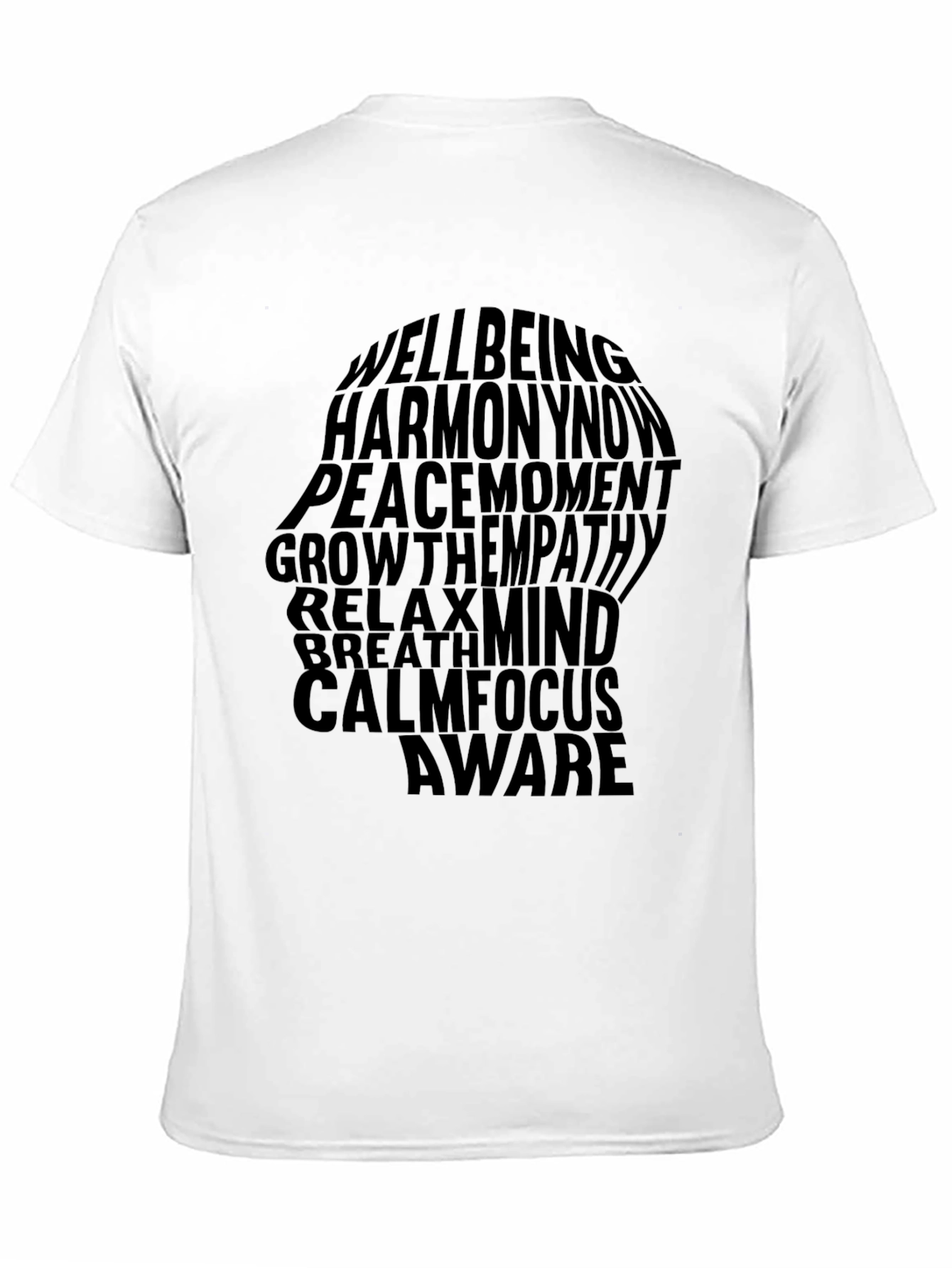 Black Wellbeing Harmony Mind T-Shirt view 11
