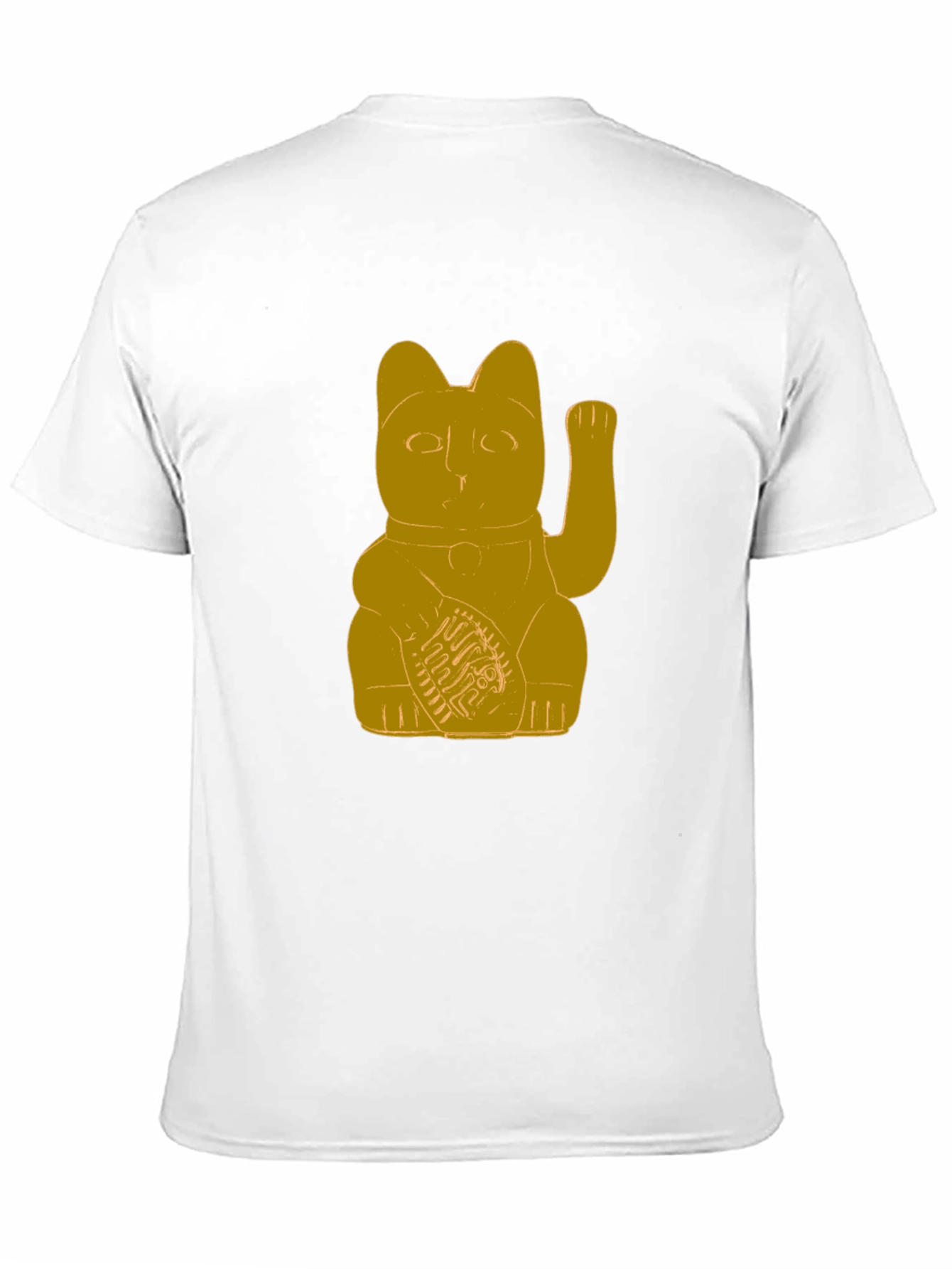 Black Lucky Cat T-Shirt - Graphic Tee view 11