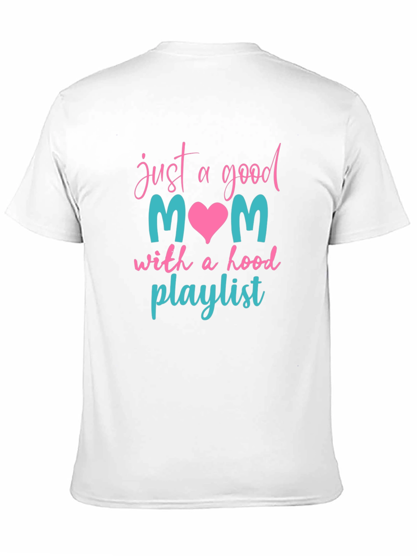 Black Good Mom Hood Playlist Tee view 11