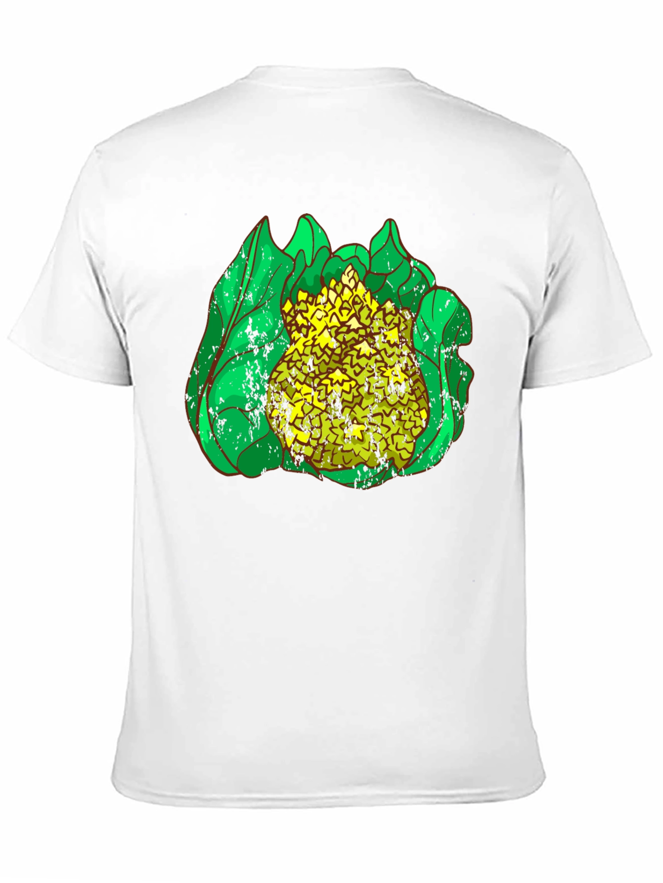 Black Cauliflower Graphic Print Black T-Shirt view 11