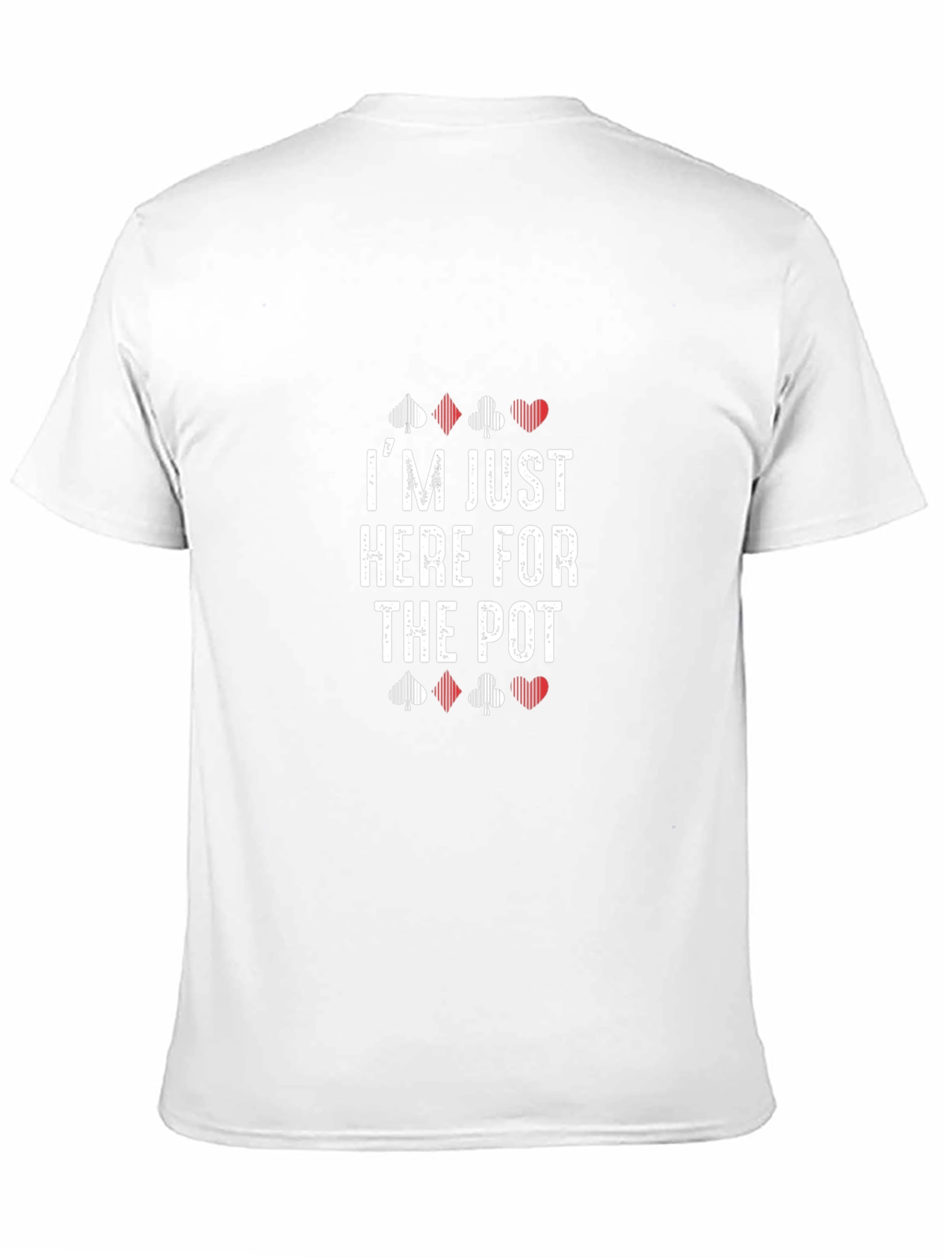 Black Poker Player T-Shirt - I'm Just Here For The Pot! view 11