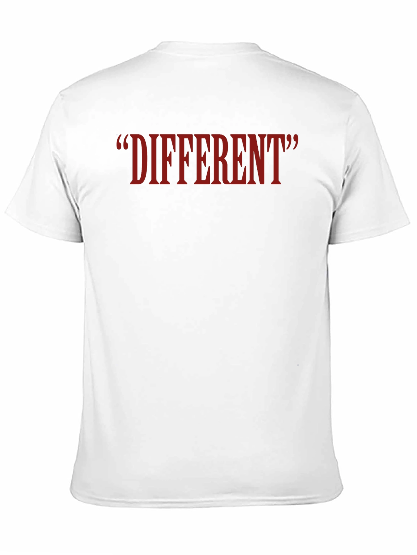 Black Different Quote T-Shirt - Casual Black Tee view 11