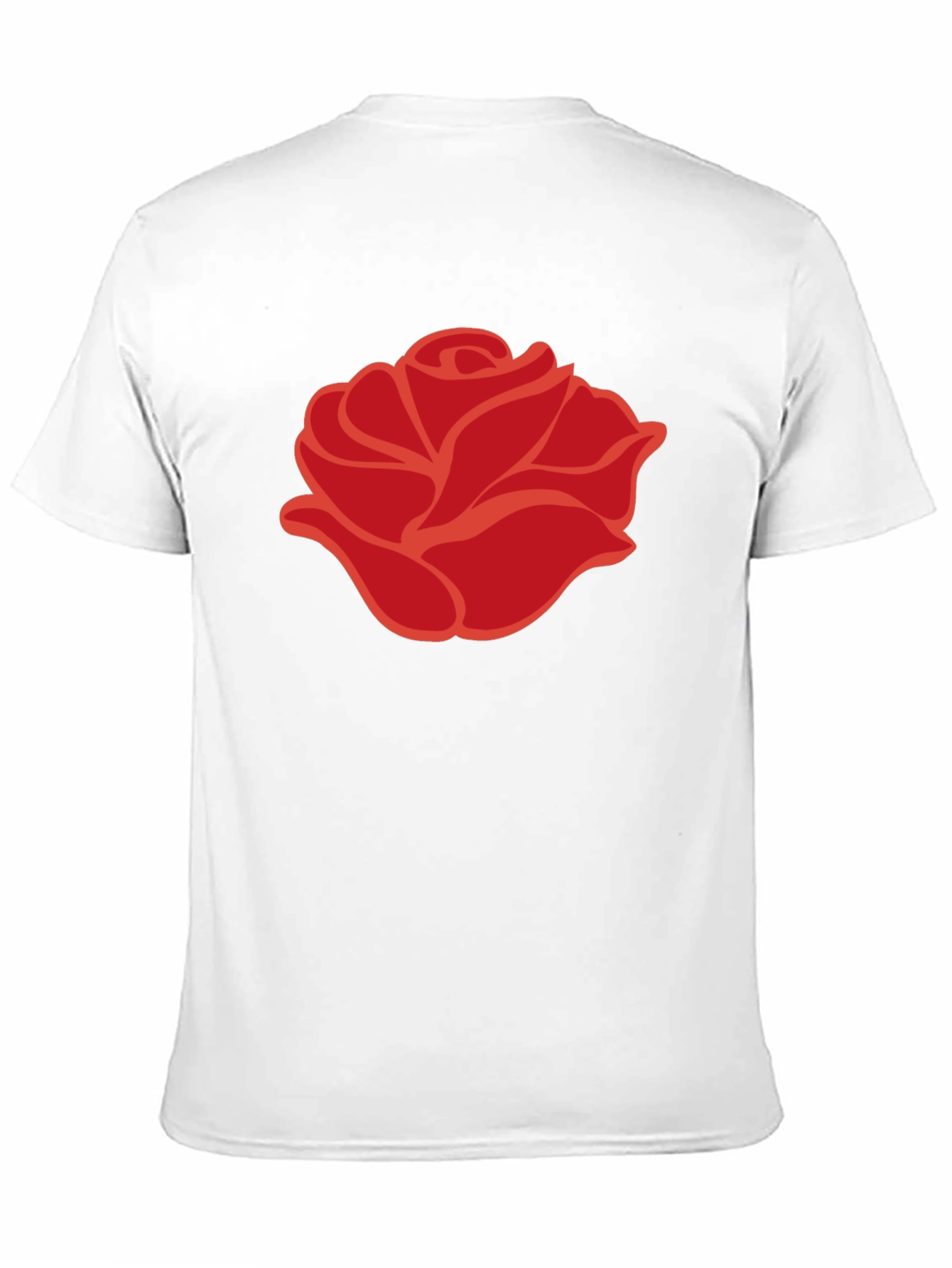 Black Bold Rose Graphic Tee - Modern Floral Design view 11