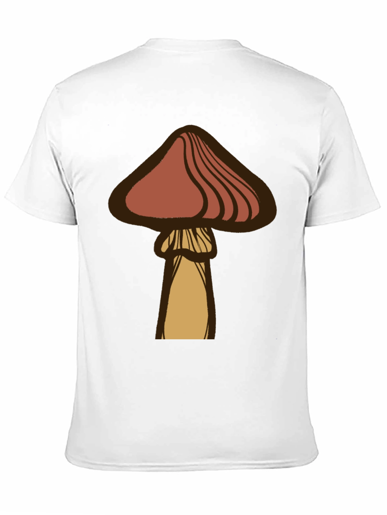 Black Mushroom Graphic Tee - Casual Black T-Shirt view 11