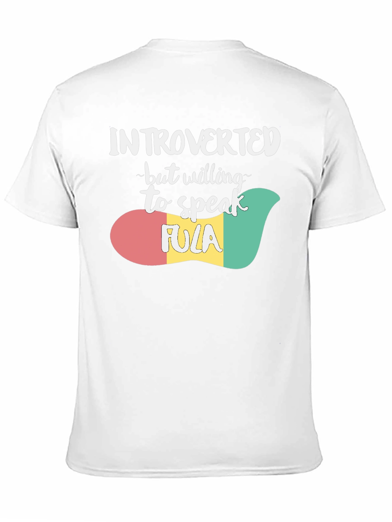 Black Introverted Fula T-Shirt view 11