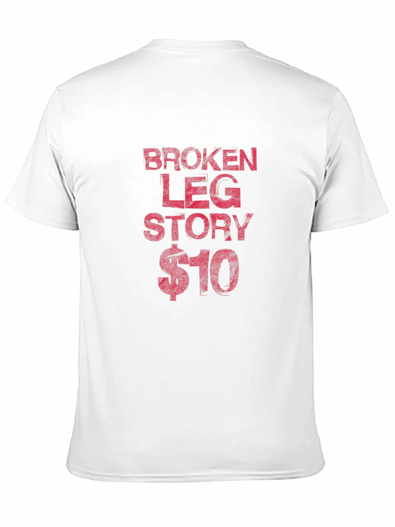 Black Broken Leg Story Graphic Tee - Funny Shirt view 11