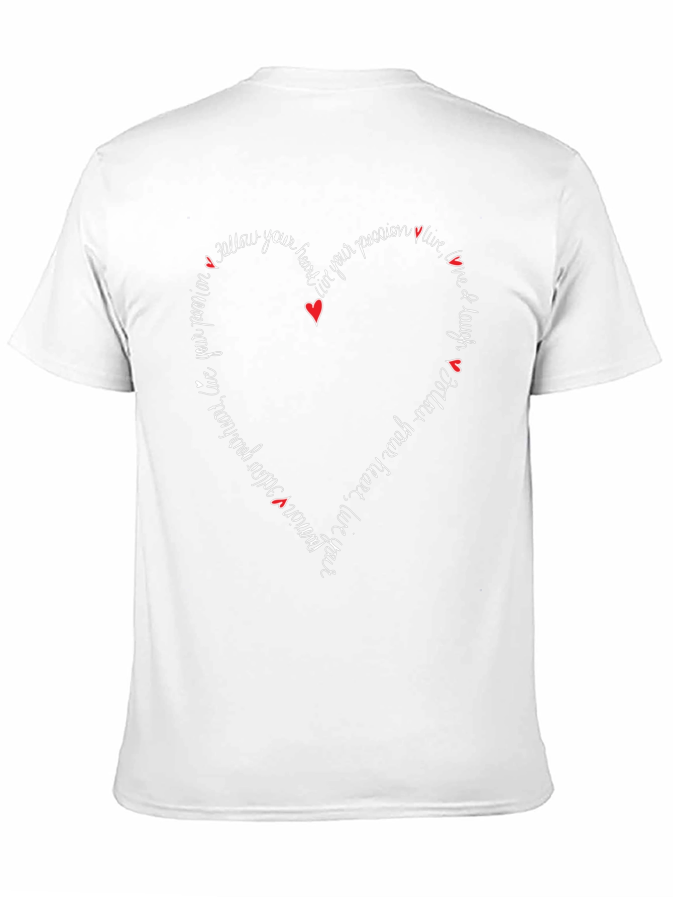 Black Follow Your Heart Graphic Tee - Inspiring Design view 11