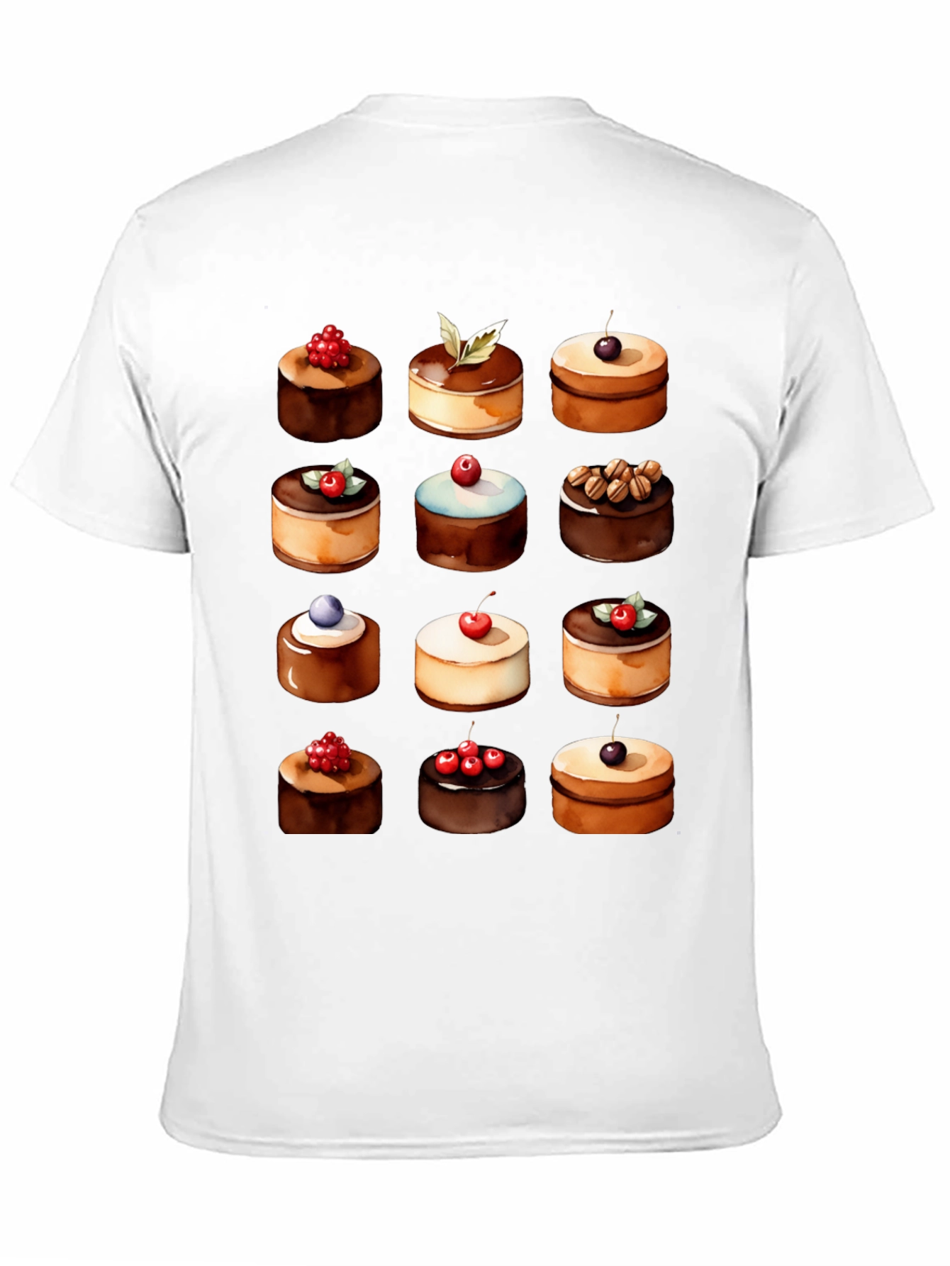 Black Dessert Lover T-Shirt - Sweet Treat Design view 11