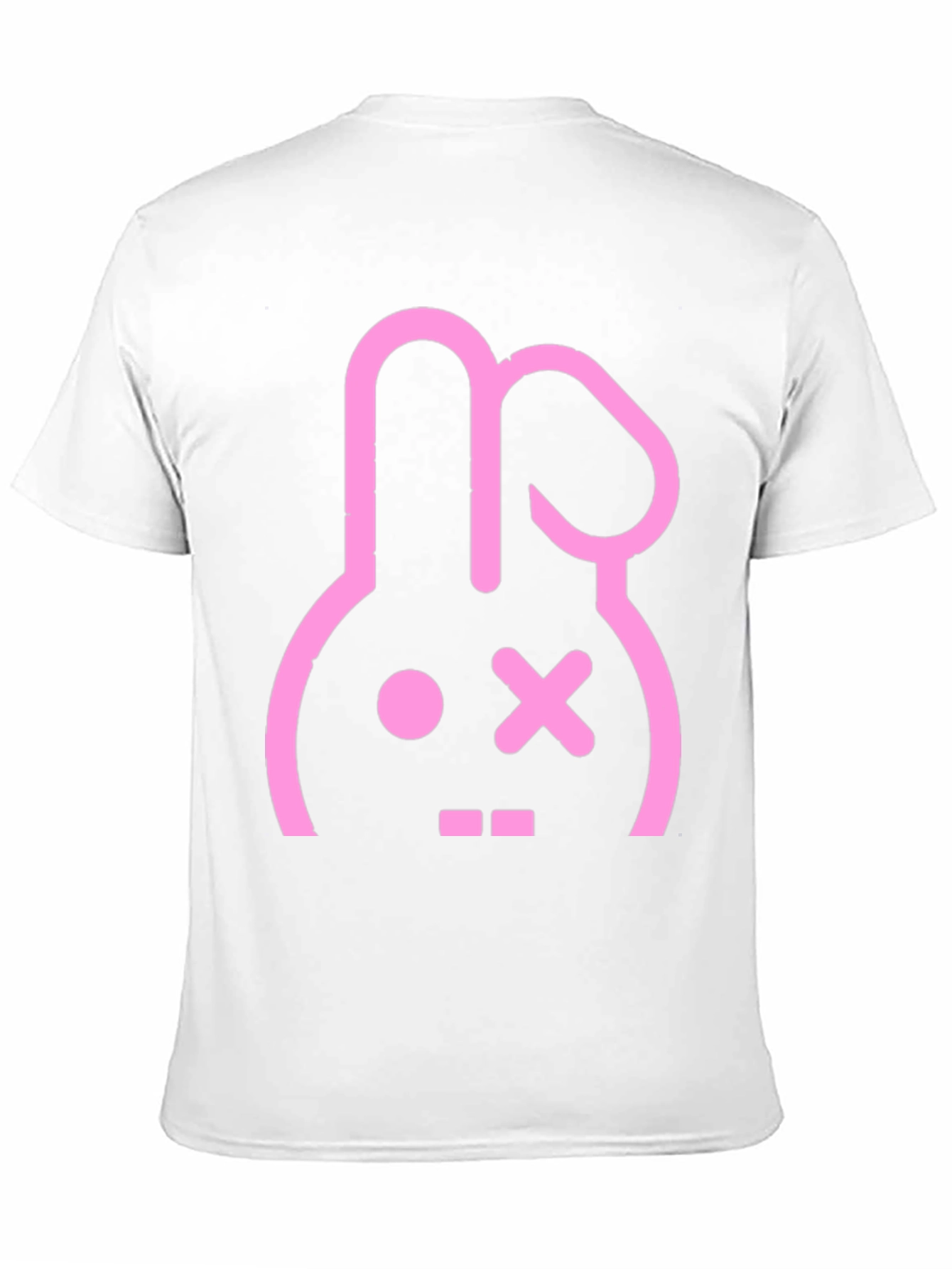 Black Black T-Shirt with Pink Bunny Graphic view 11