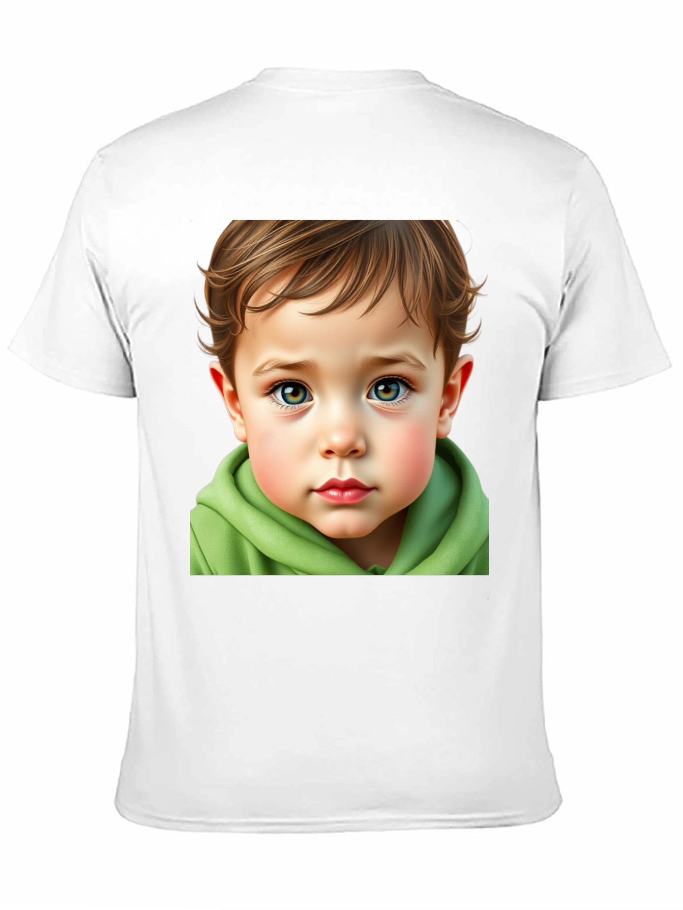 Boy Portrait Graphic Tee - Cute Kid Art T-Shirt - 11
