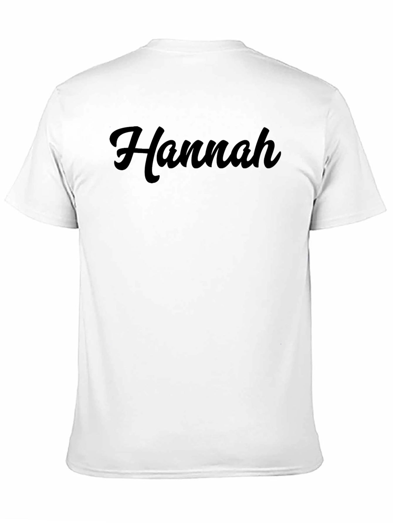 Black Hannah Personalized Black T-Shirt view 11
