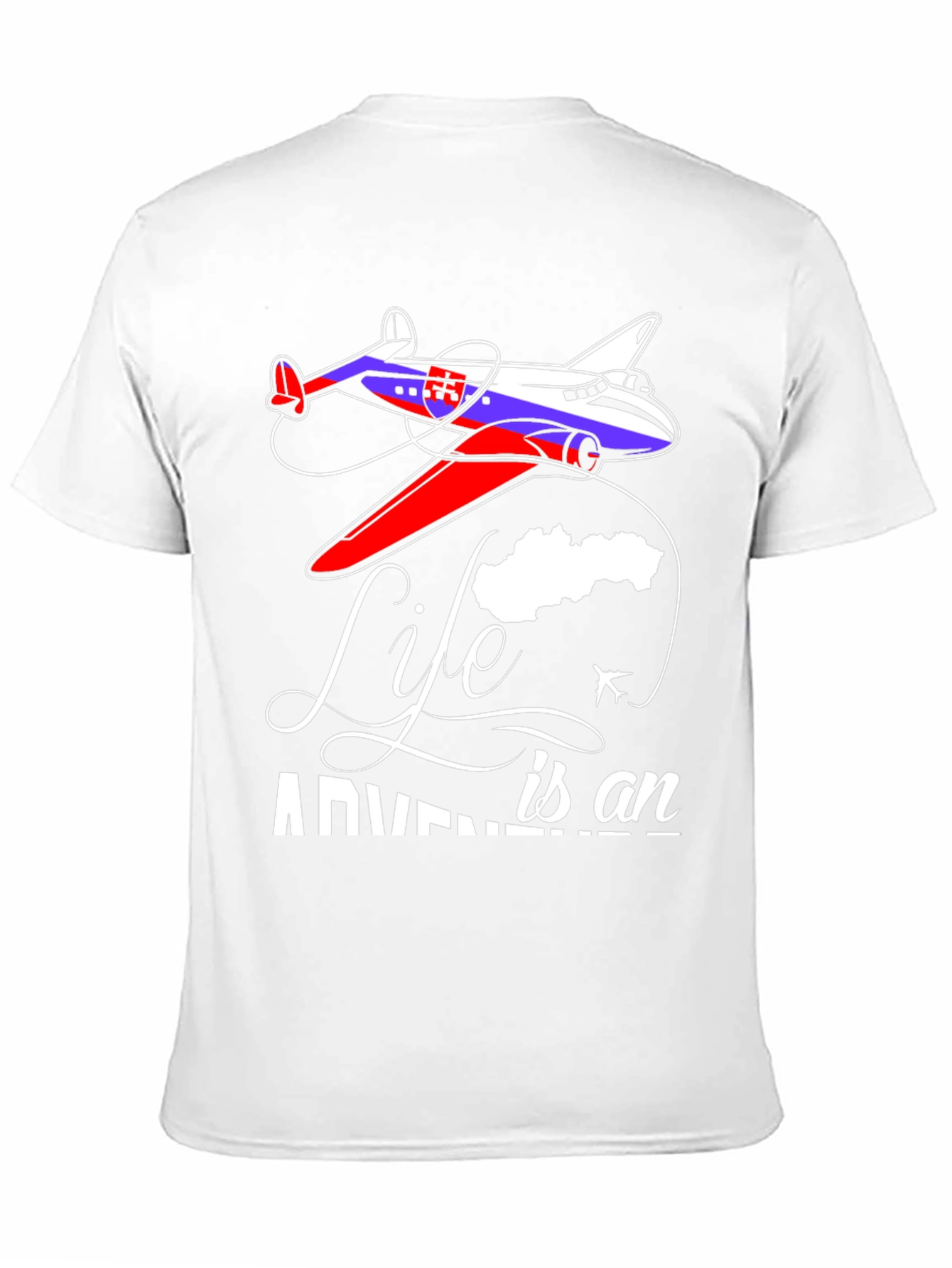 Black Life is an Adventure Plane Graphic T-Shirt view 11