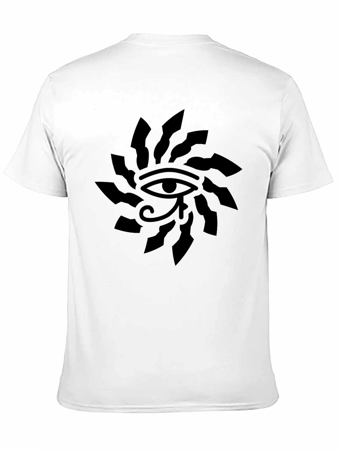 Black Eye of Ra Graphic T-Shirt - Black Cotton Blend view 11