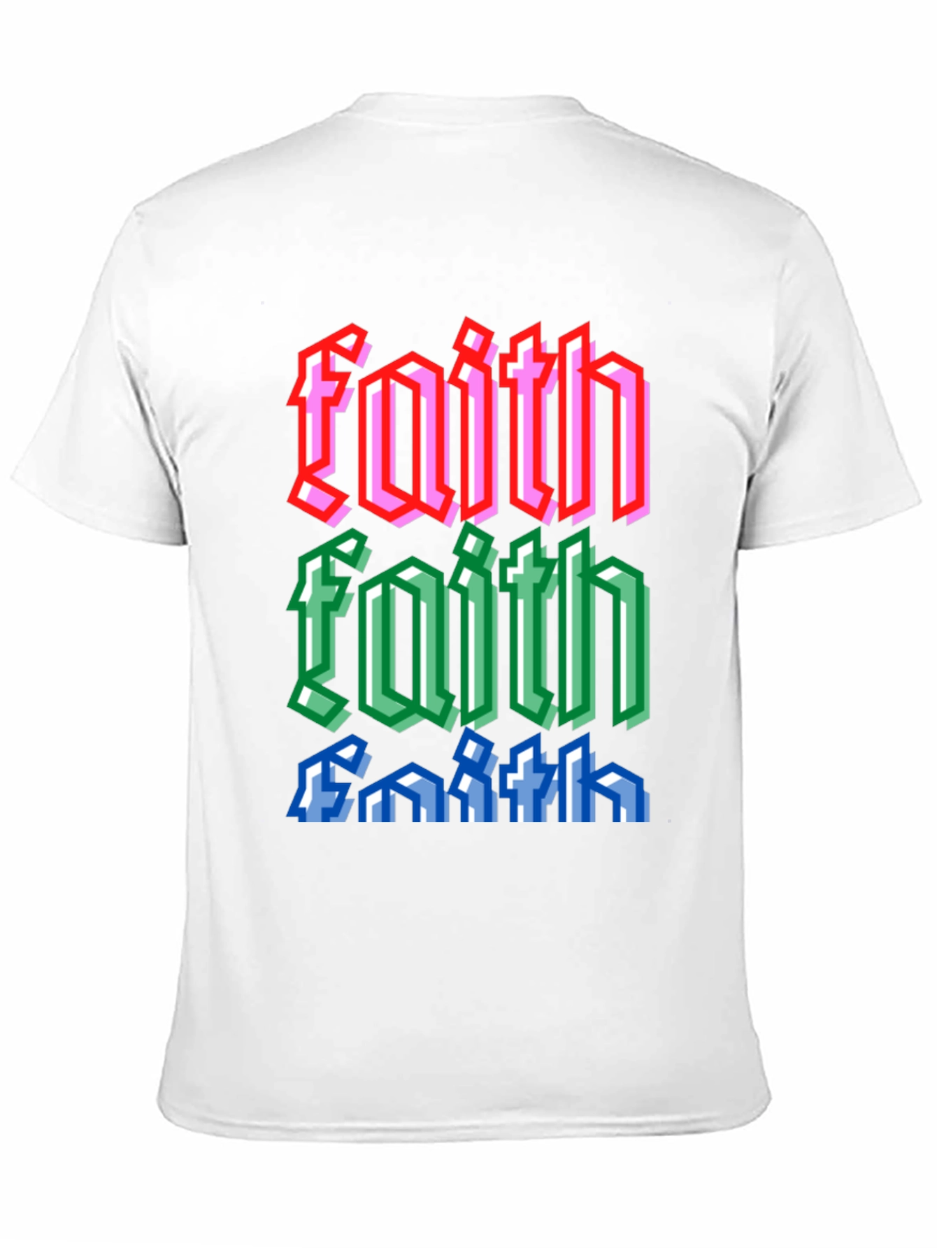 Black Faith Pixel Art Graphic Tee view 11