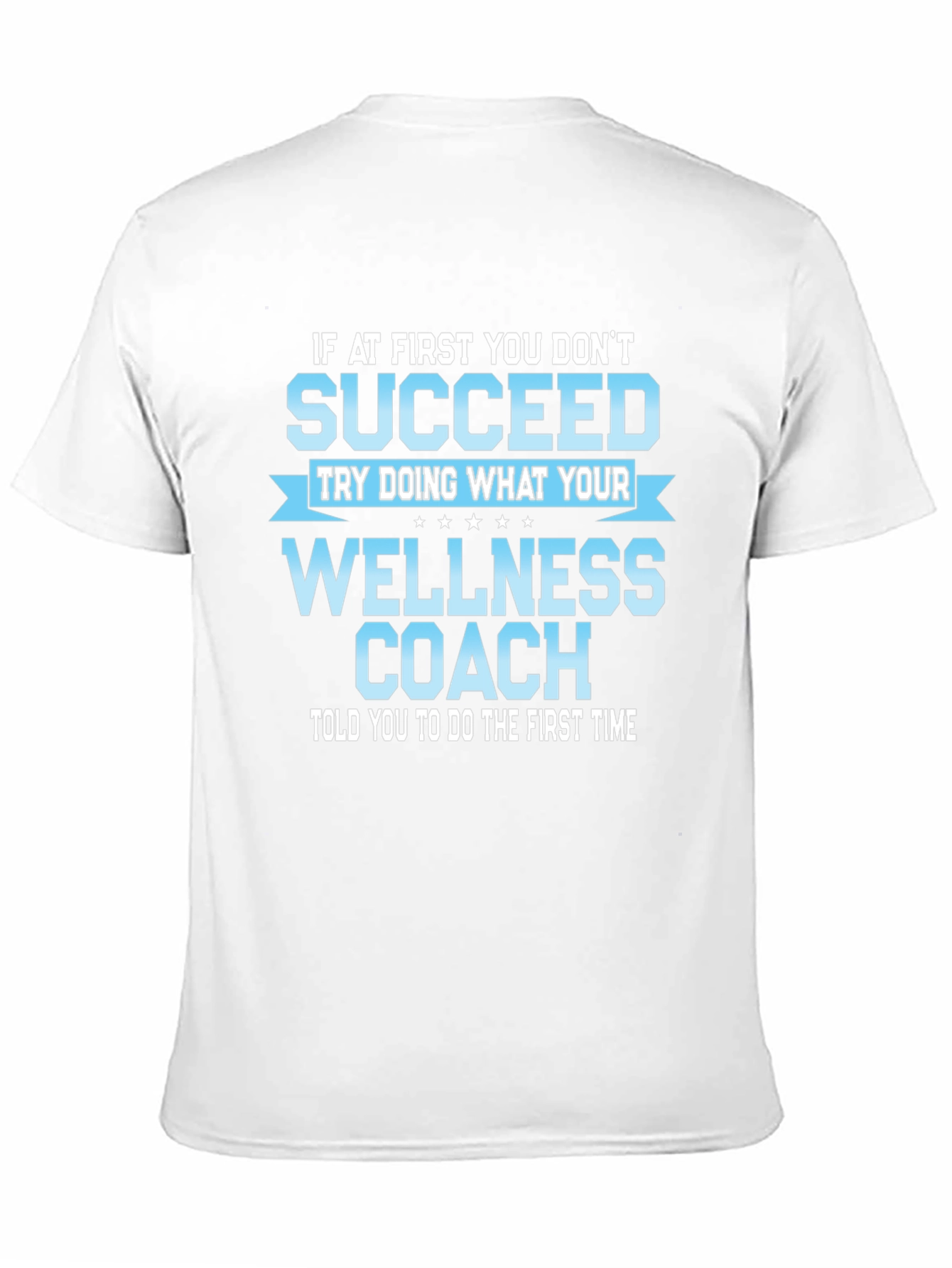 Black Wellness Coach T-Shirt - Motivational Fitness Tee view 11