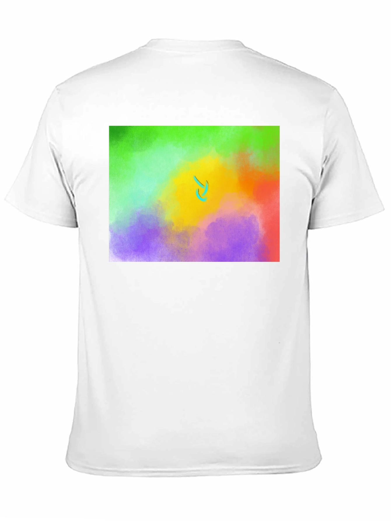 Black Abstract Expression T-Shirt: Colorful Art Tee view 11