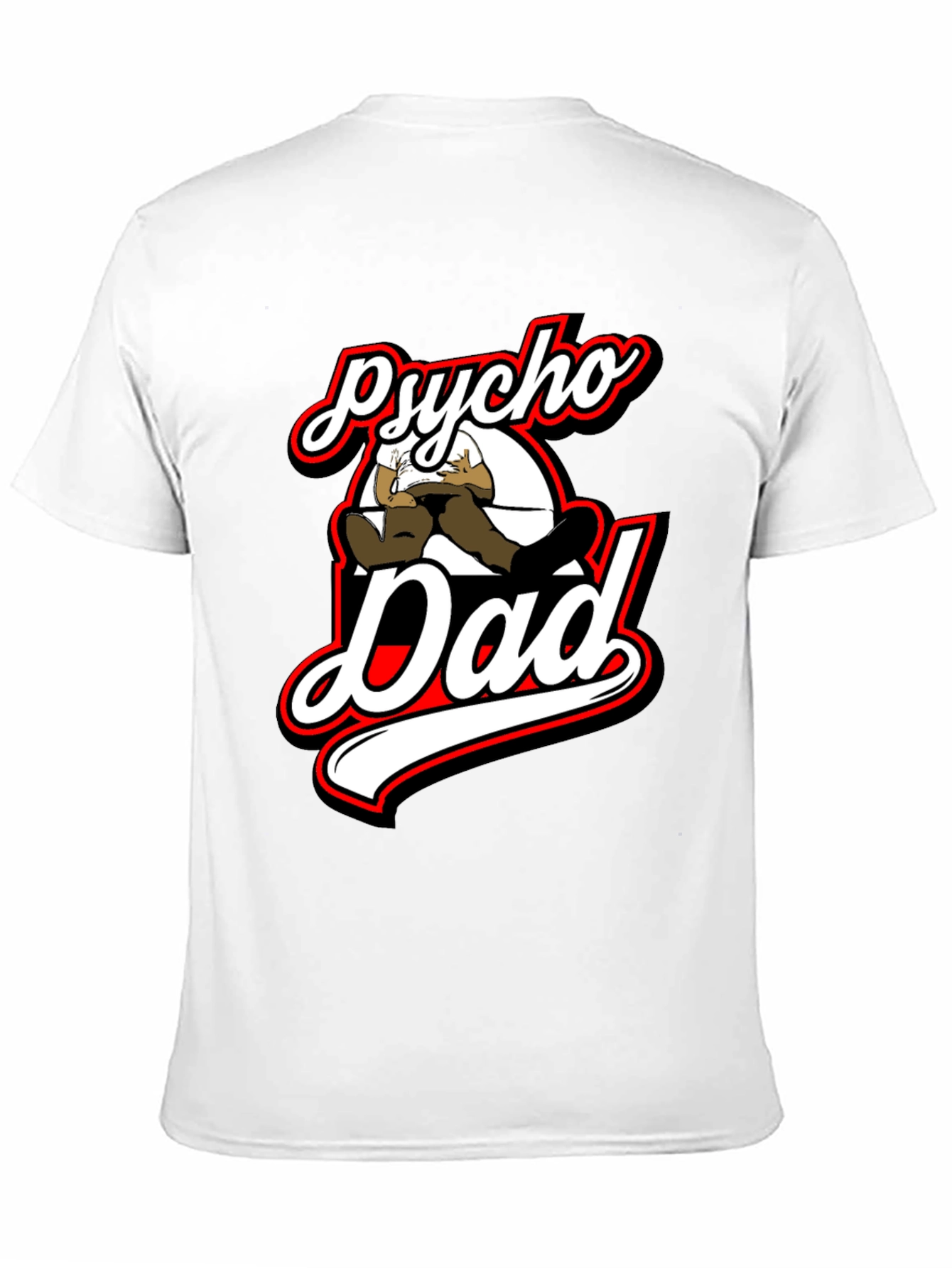 Black Psycho Dad Graphic T-Shirt view 11