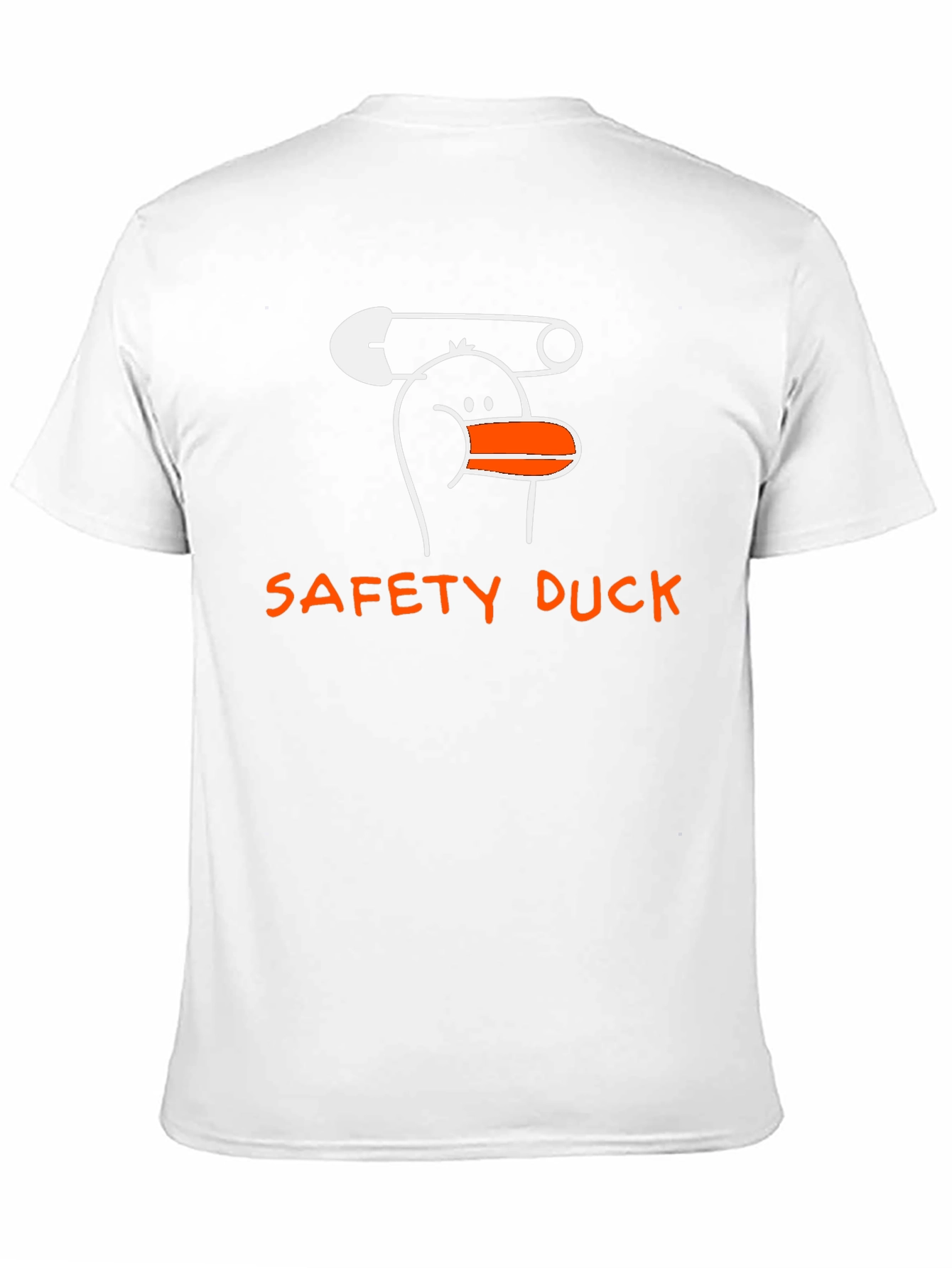 Black Safety Duck Graphic T-Shirt - Unique Cartoon Design view 11