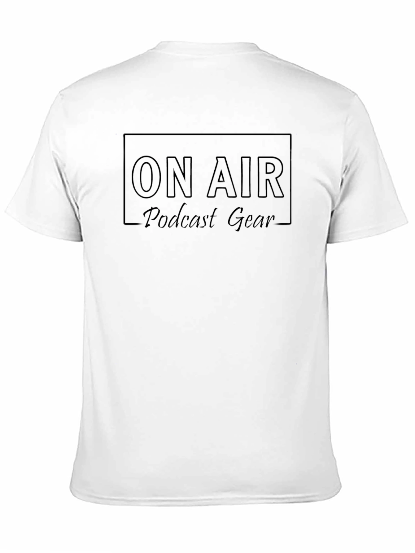 Black On Air Podcast Gear T-Shirt - Black view 11
