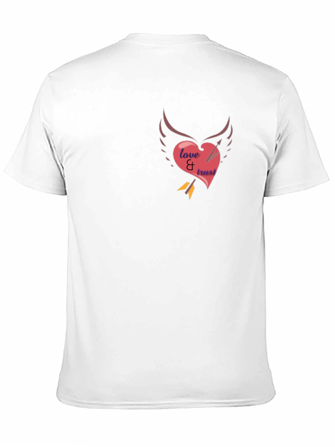 Black Love & Trust Heart Arrow Tee view 11