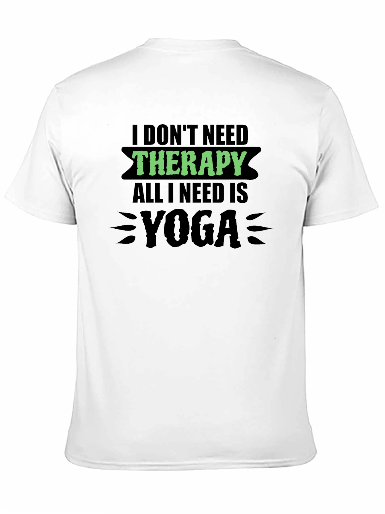 Black Yoga Therapy T-Shirt view 11