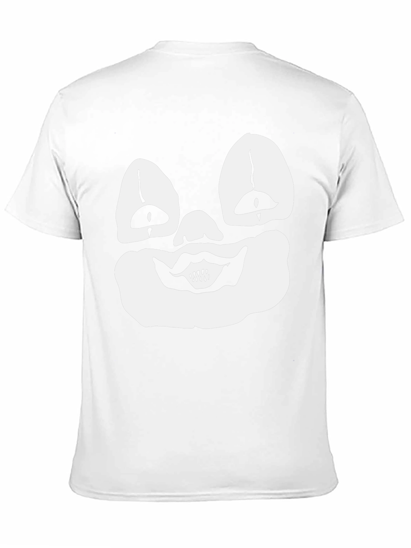 Black Clown Face Graphic Tee - Black Cotton T-Shirt view 11