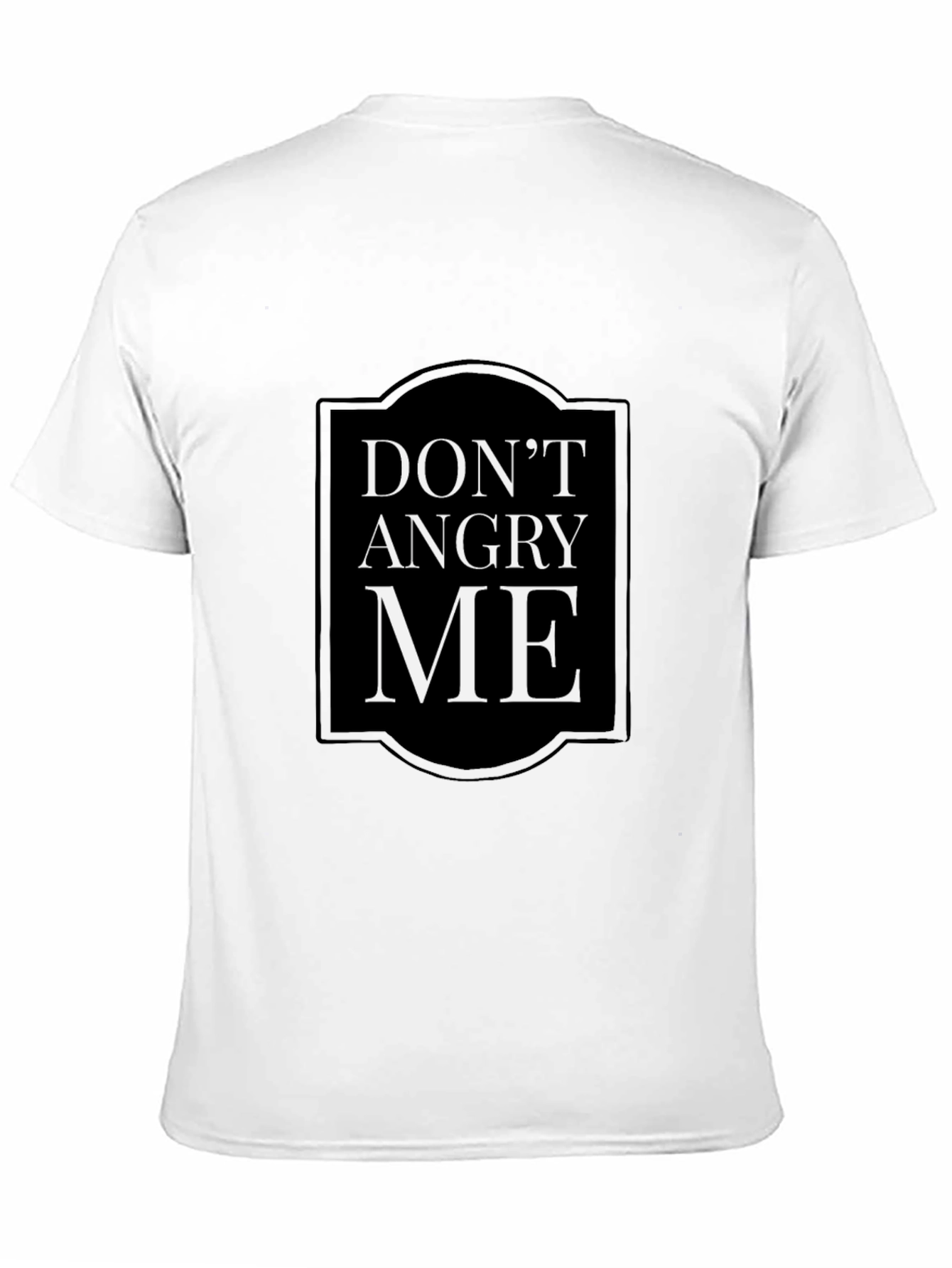 Black Don't Angry Me Slogan T-Shirt view 11