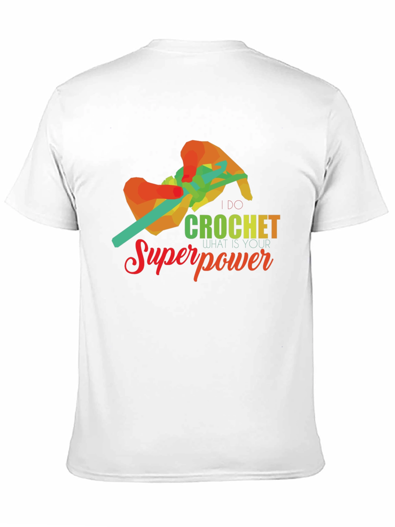 Black Crochet Superpower T-Shirt - Hobby Knit Tee view 11