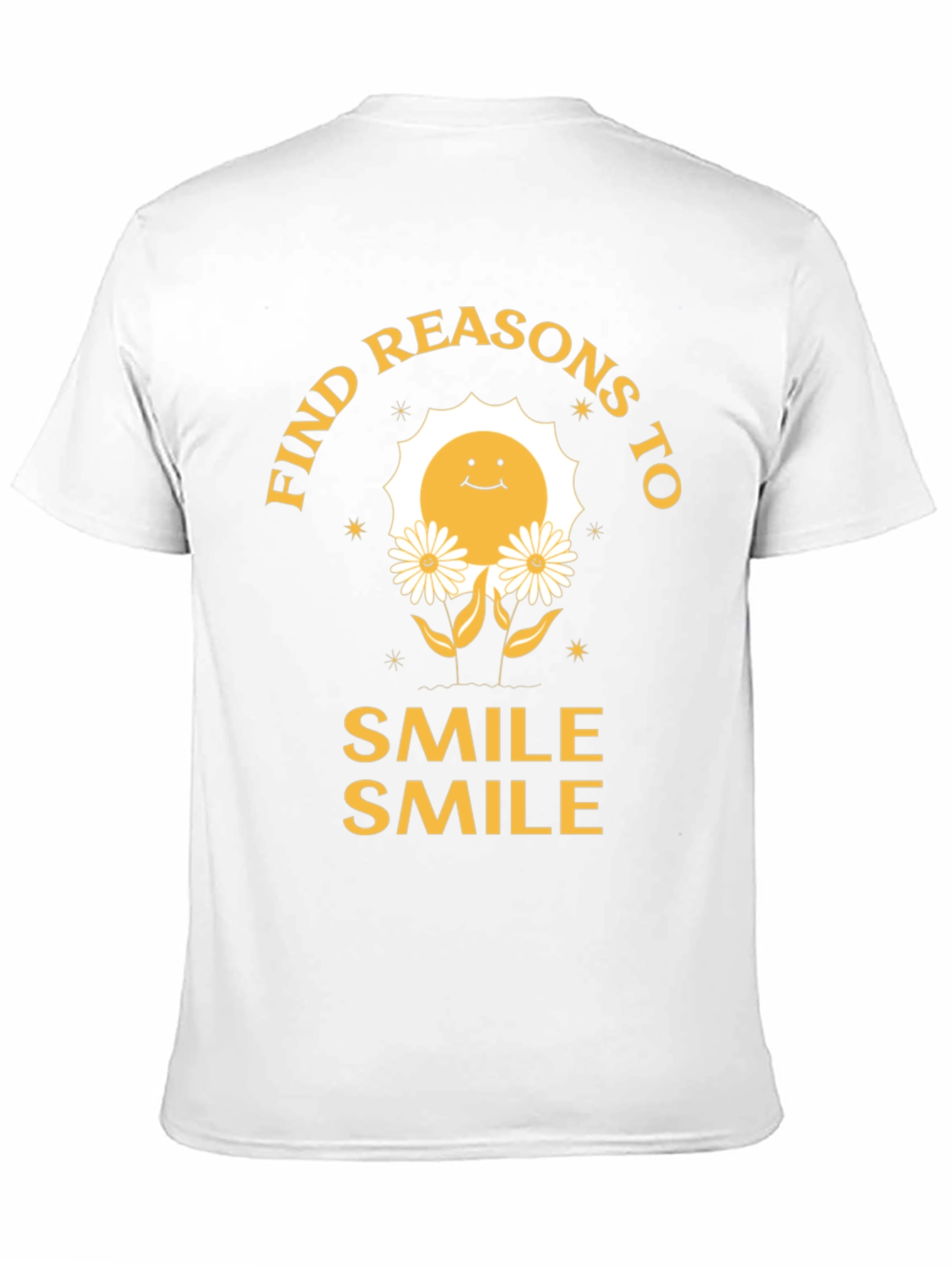 Black Smile Graphic Tee - Find Reasons To Smile T-Shirt view 11