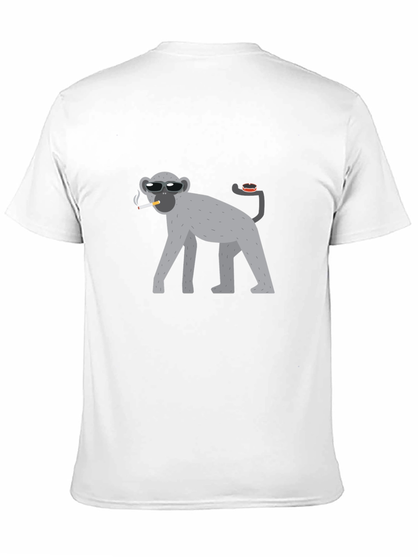 Black Cool Monkey Black T-Shirt view 11