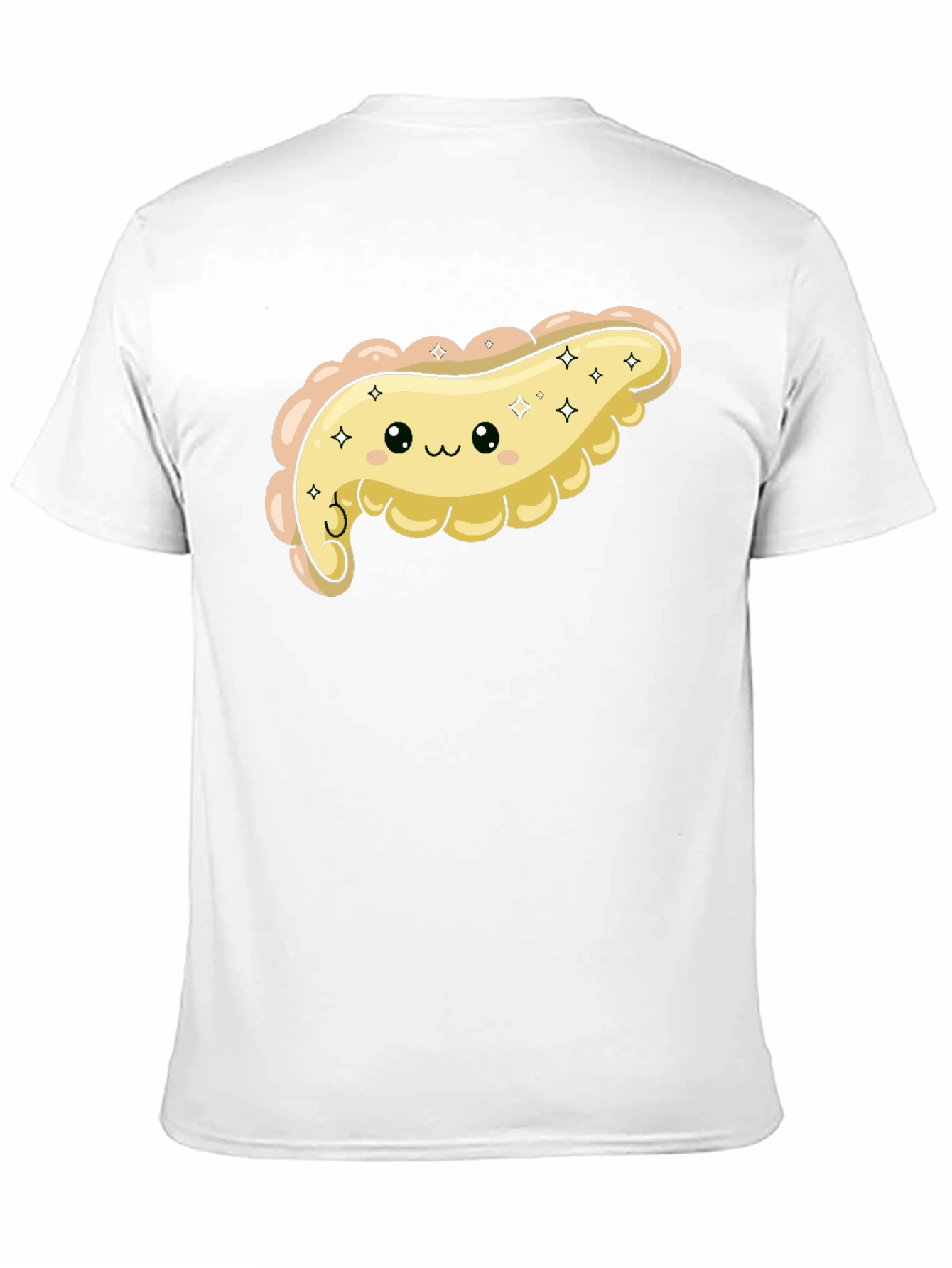 Black Cute Pancreas Graphic T-Shirt - Kawaii Organ Tee view 11