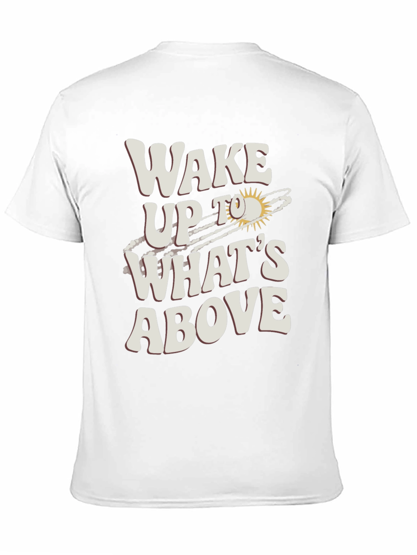Black Wake Up To What's Above Black Graphic Tee view 11