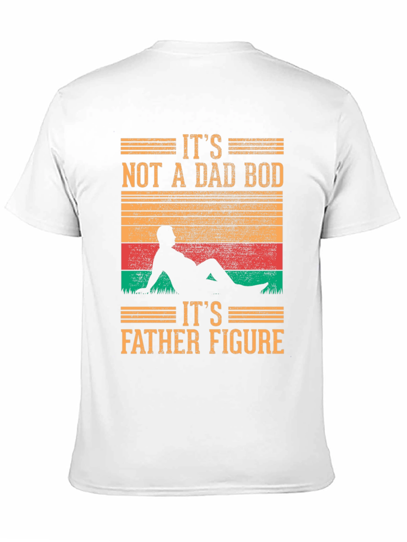 Black It's Not A Dad Bod T-Shirt - Father Figure view 11