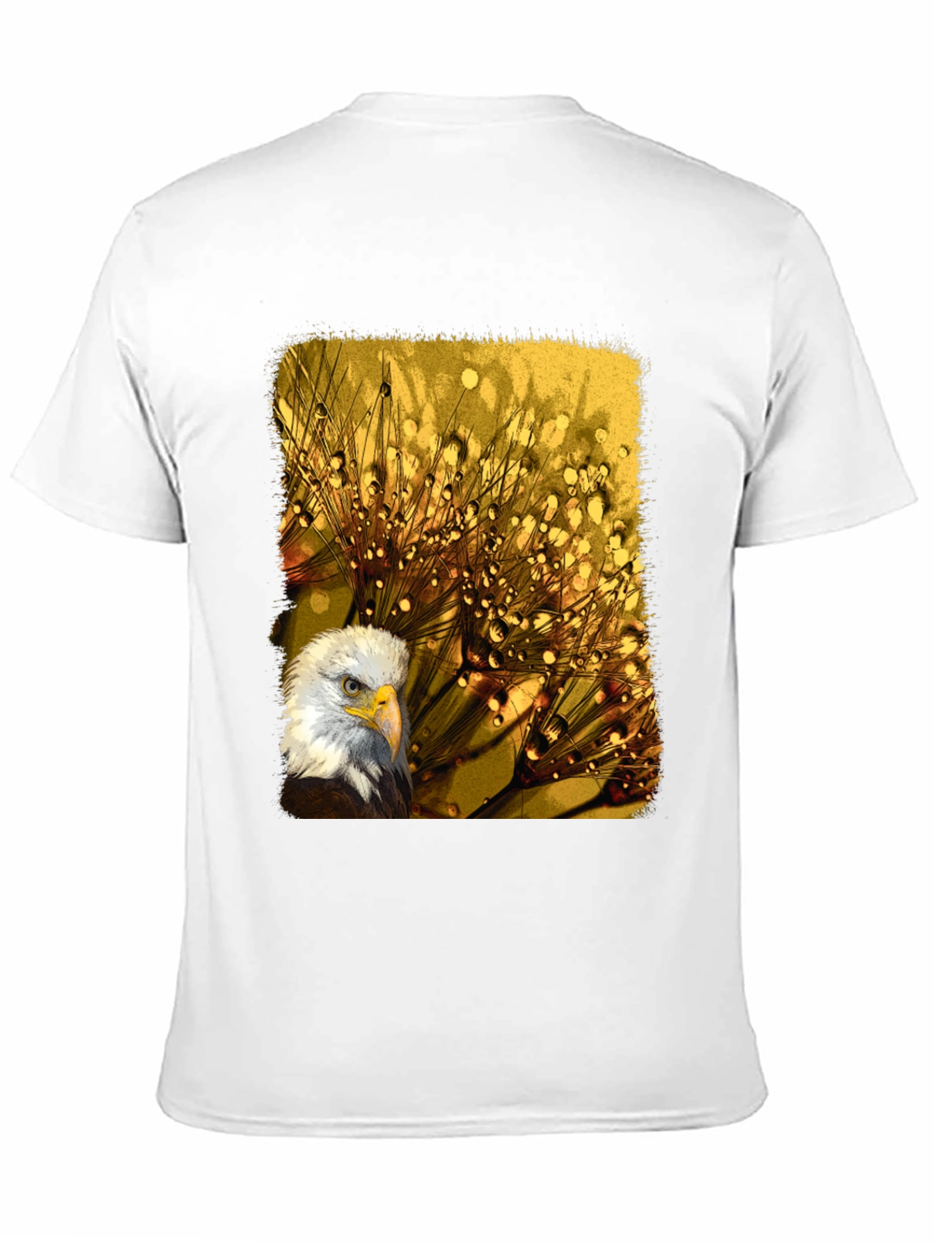 Black Eagle Dewdrop T-Shirt - Unique Design view 11
