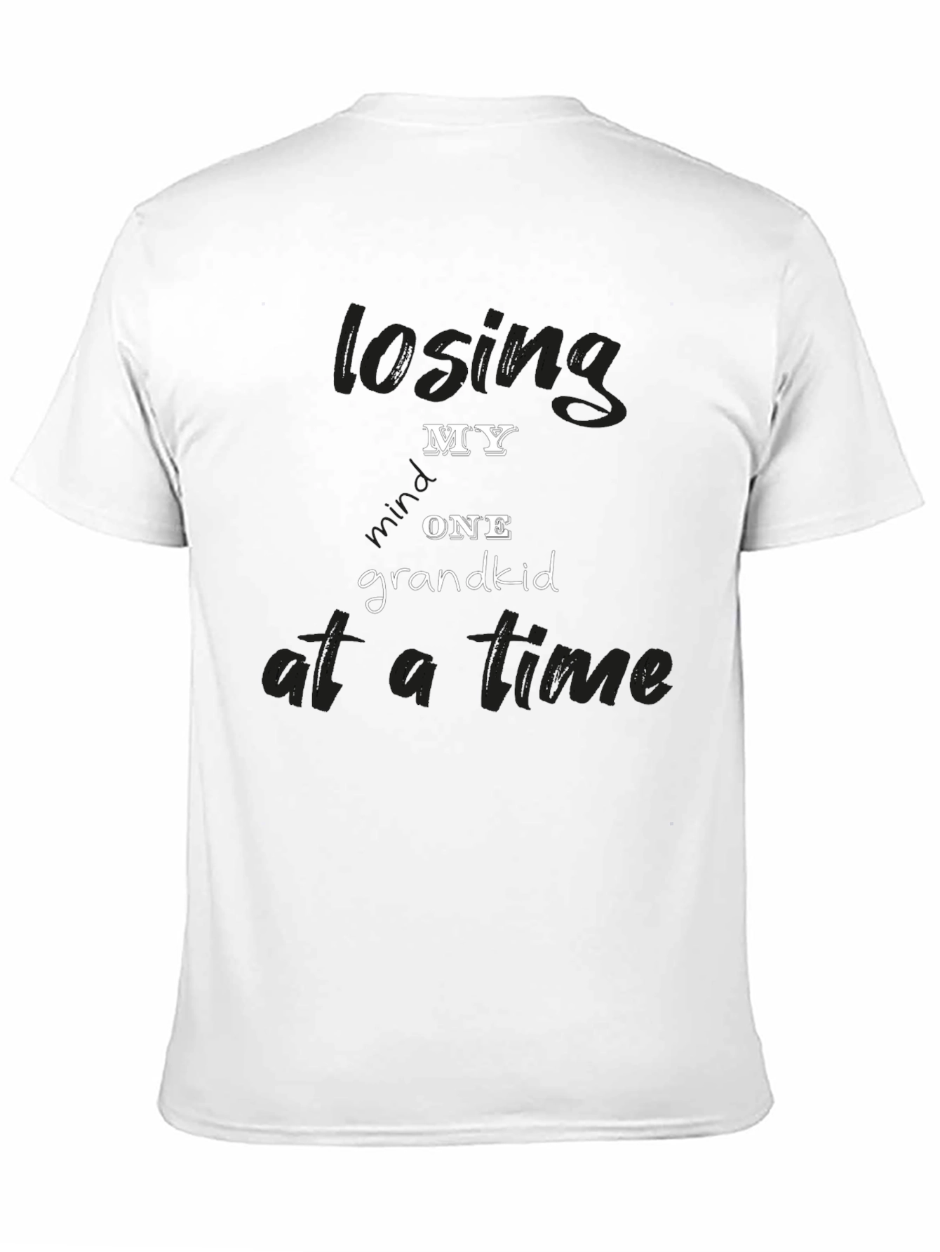Black Losing My Grandkid One at a Time Black T-Shirt view 11